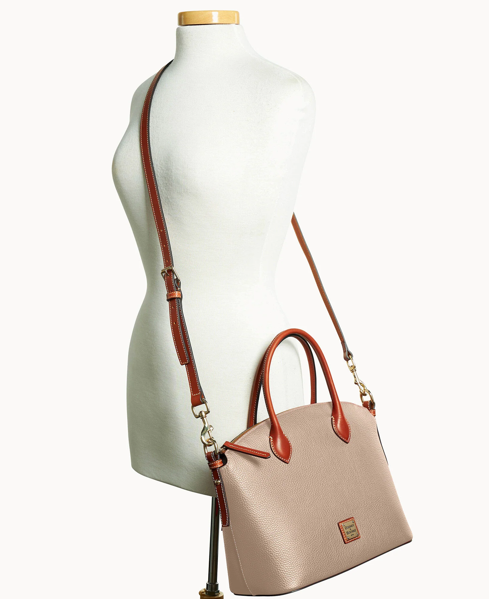 Pebble Grain Domed Satchel - Image 44