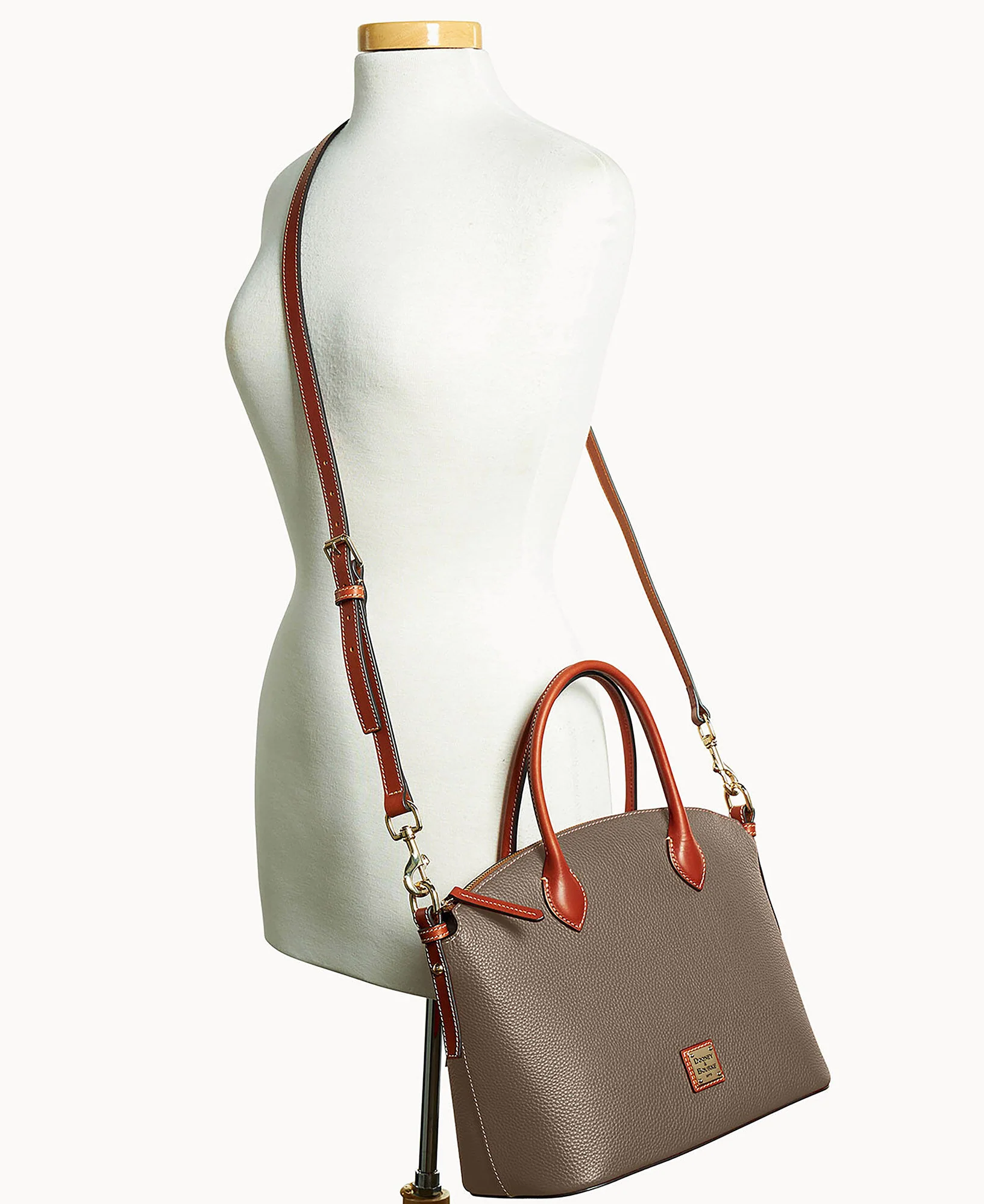 Pebble Grain Domed Satchel - Image 53