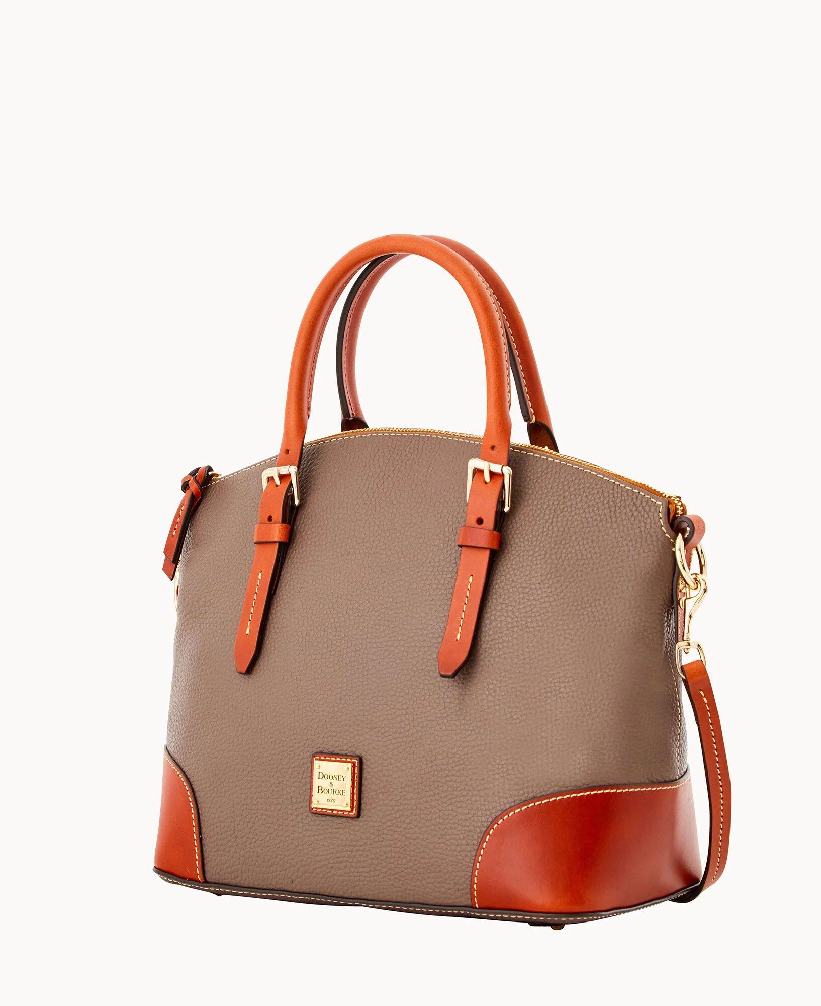 Pebble Grain Domed Satchel - Image 66