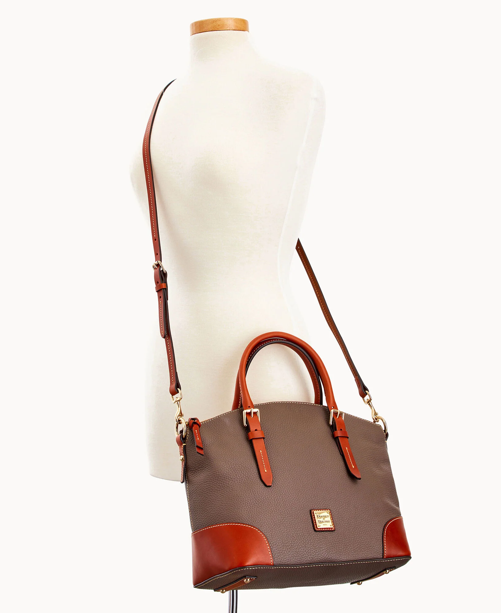 Pebble Grain Domed Satchel - Image 69