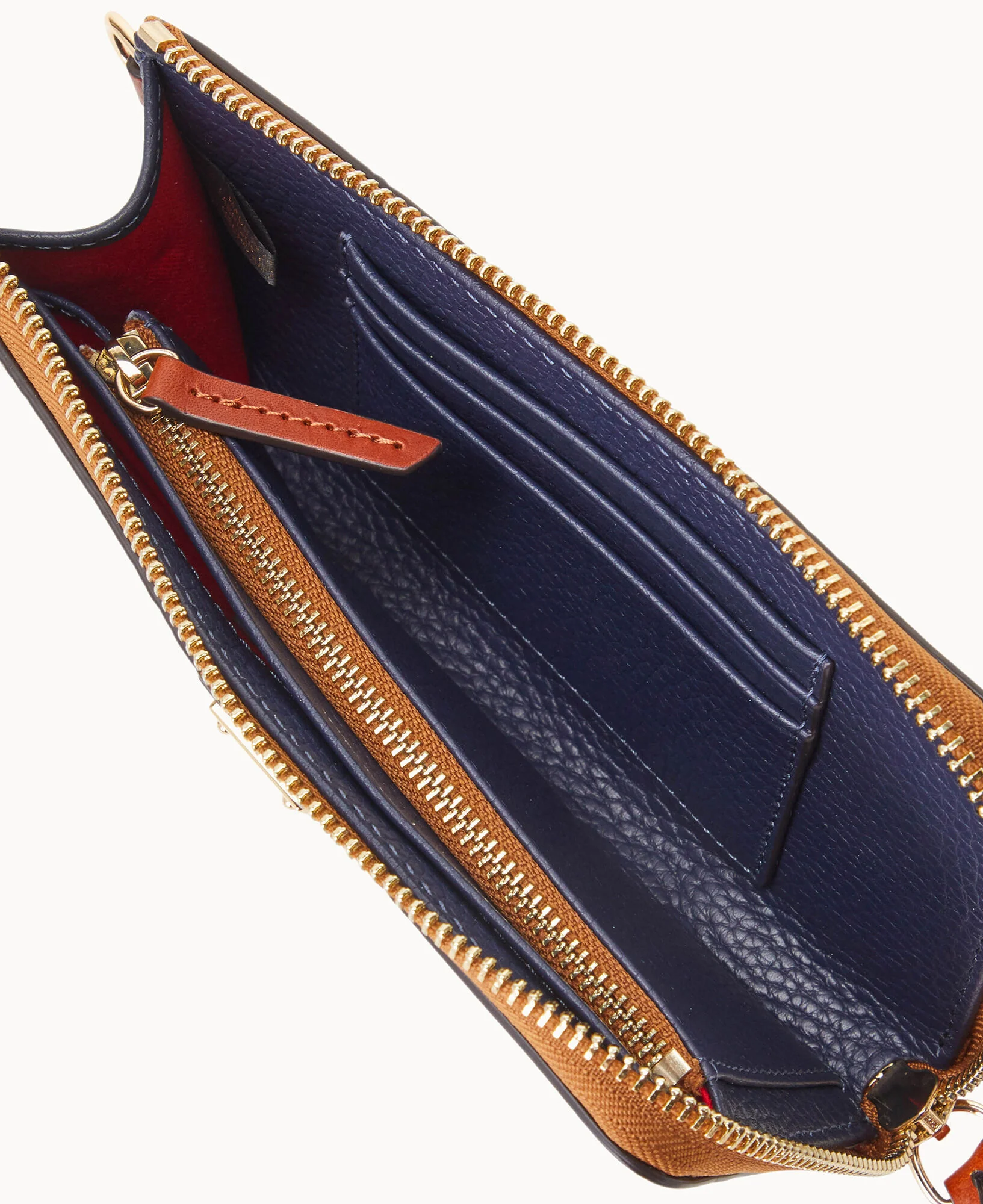 Pebble Grain Folded Zip Wristlet - Image 23