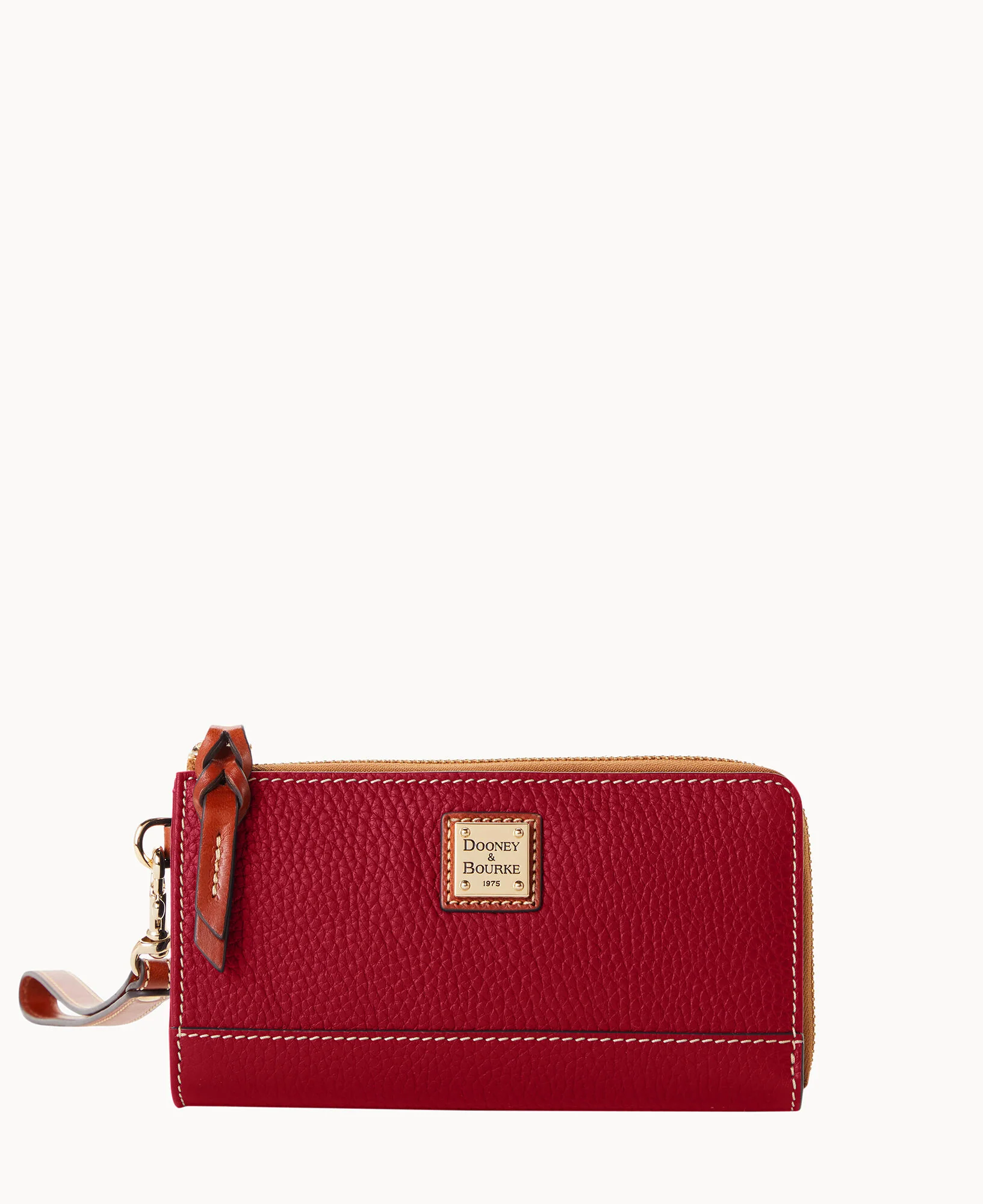 Pebble Grain Folded Zip Wristlet - Image 27