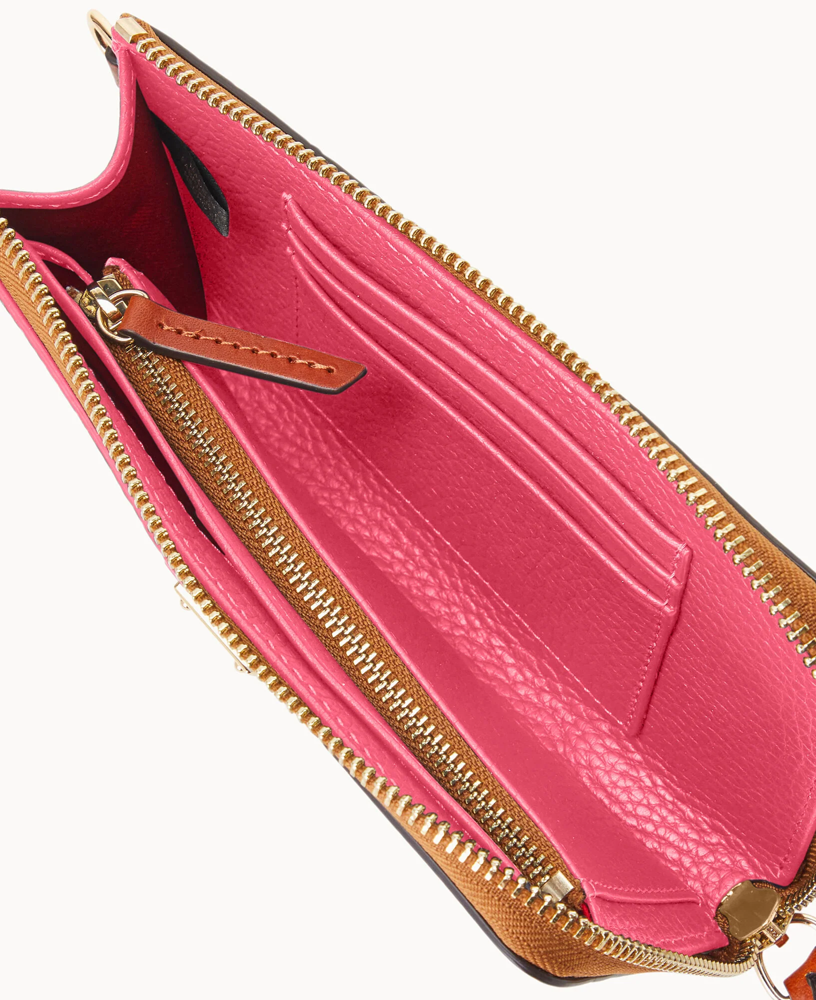 Pebble Grain Folded Zip Wristlet - Image 31