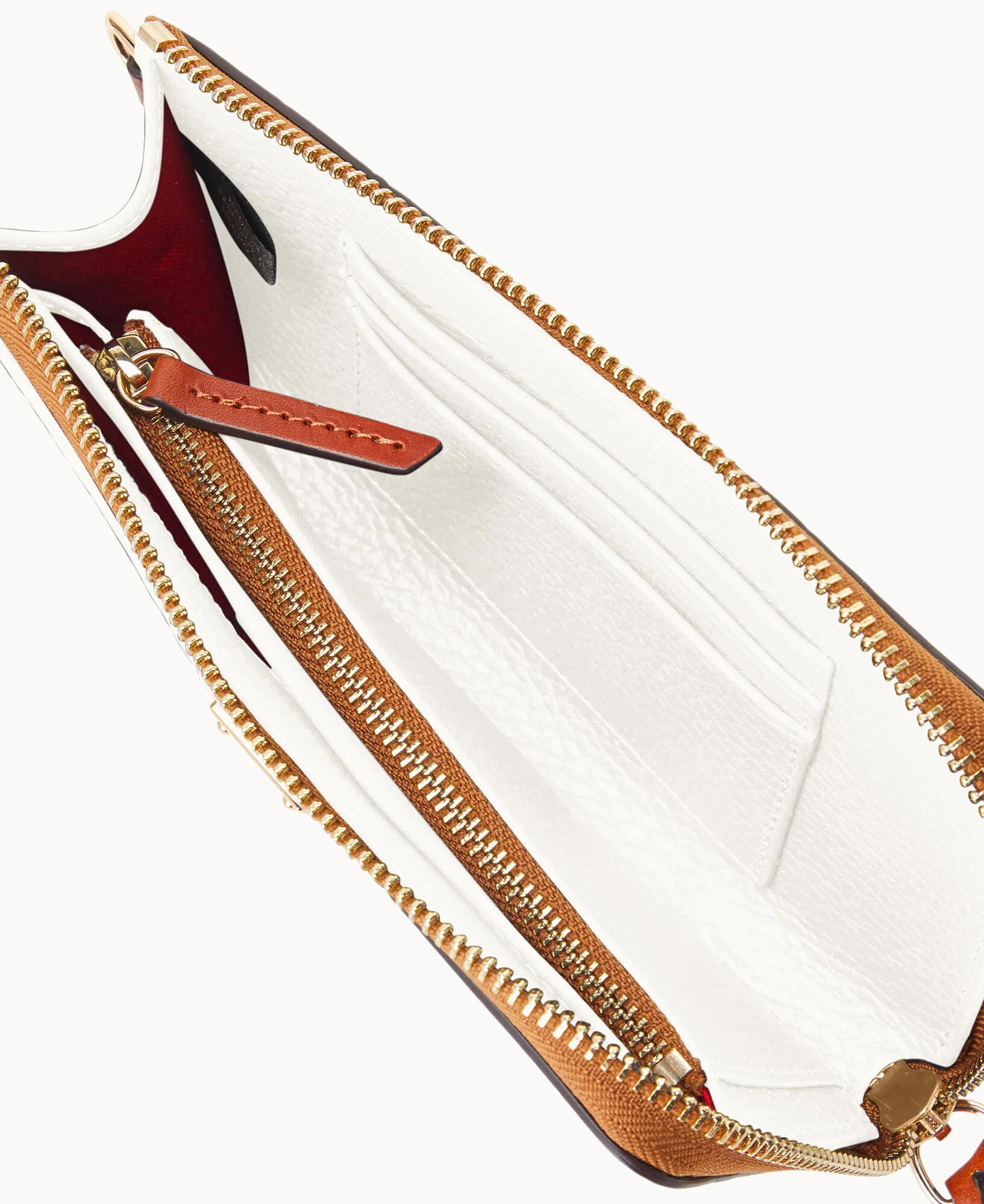Pebble Grain Folded Zip Wristlet - Image 44