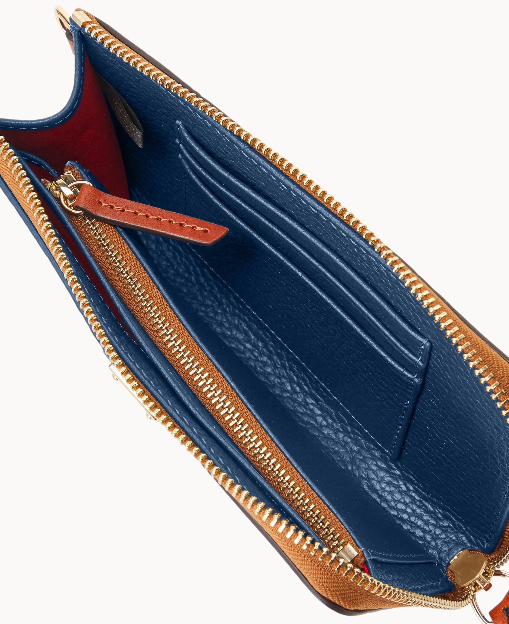 Pebble Grain Folded Zip Wristlet - Image 47