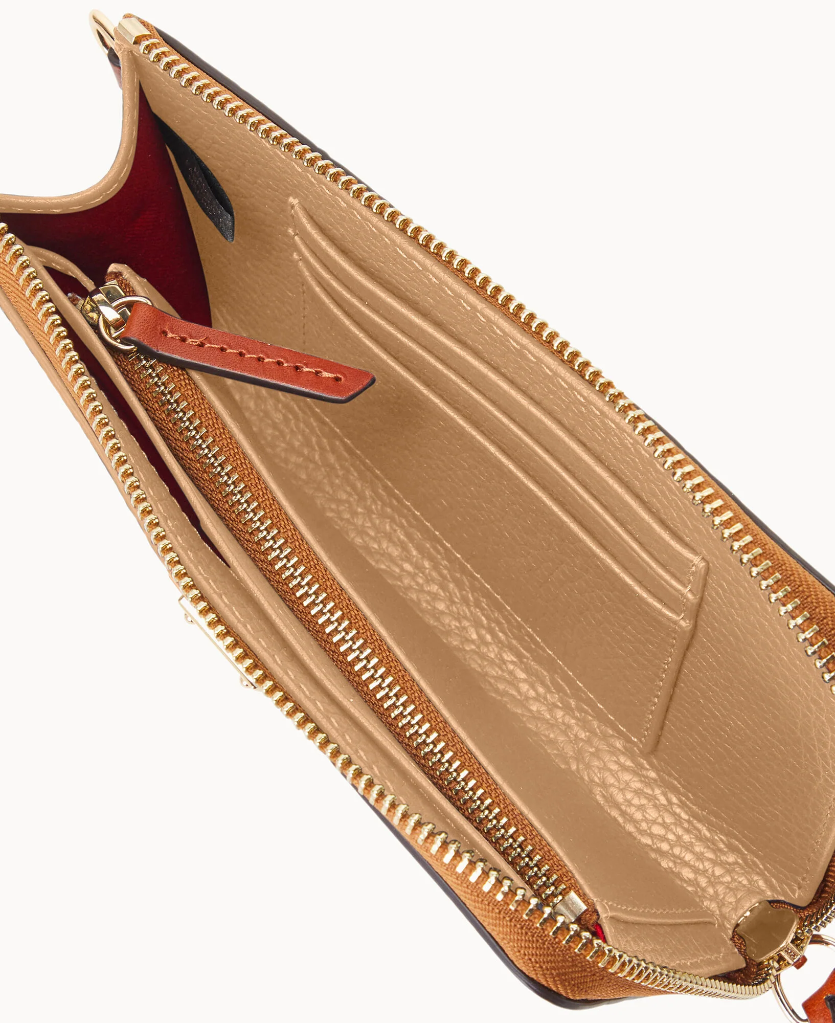 Pebble Grain Folded Zip Wristlet - Image 50