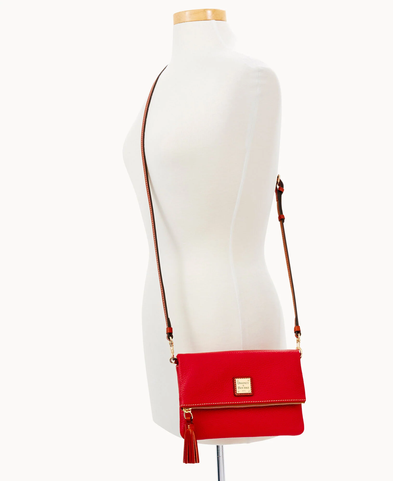 Pebble Grain Foldover Zip Crossbody - Image 34