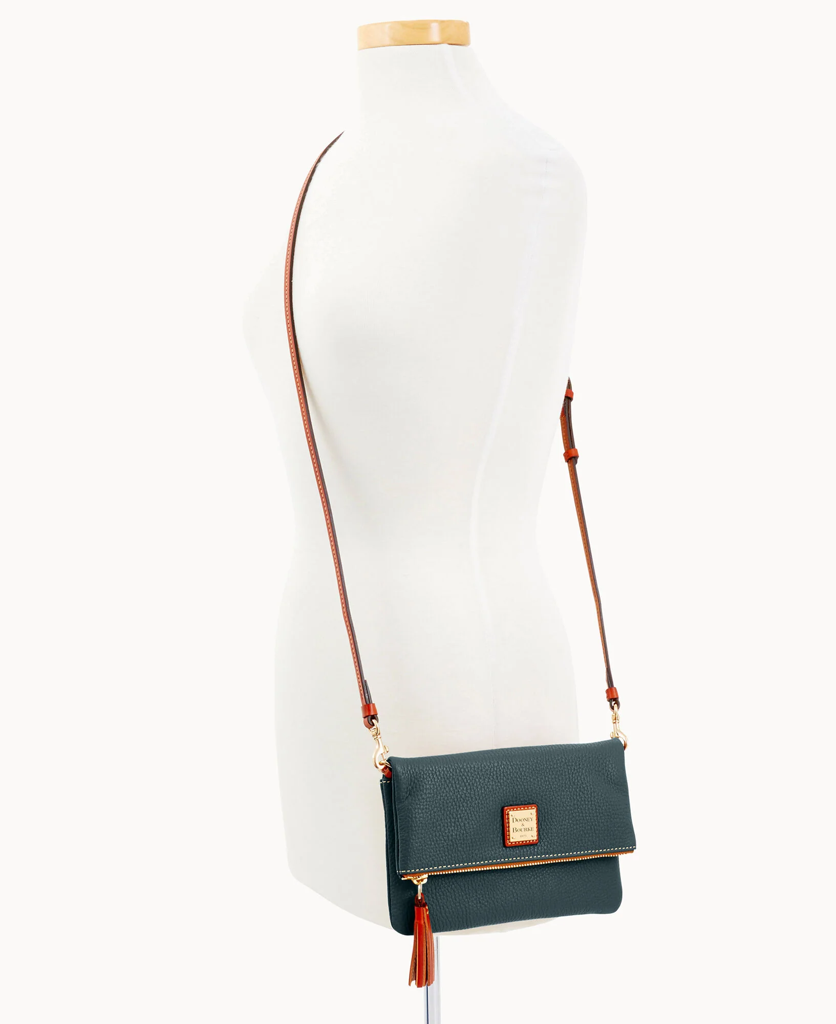 Pebble Grain Foldover Zip Crossbody - Image 58