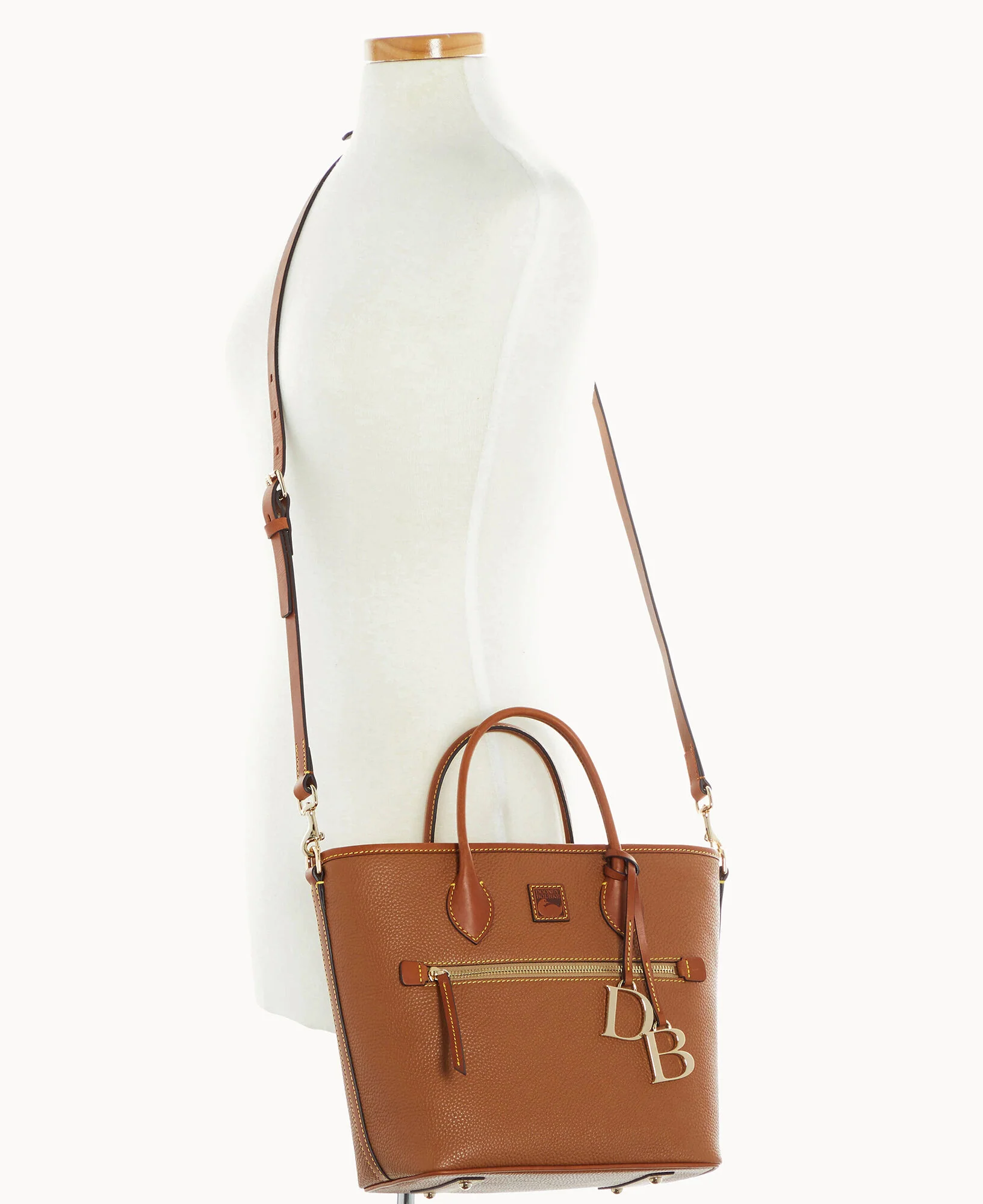 Pebble Grain Handle Tote - Image 16