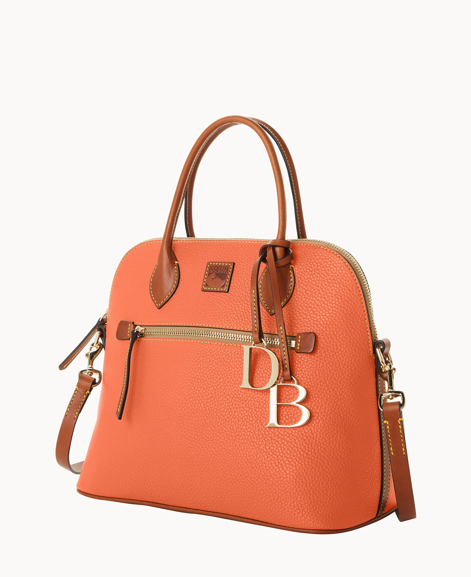 Pebble Grain Large Domed Satchel - Image 100