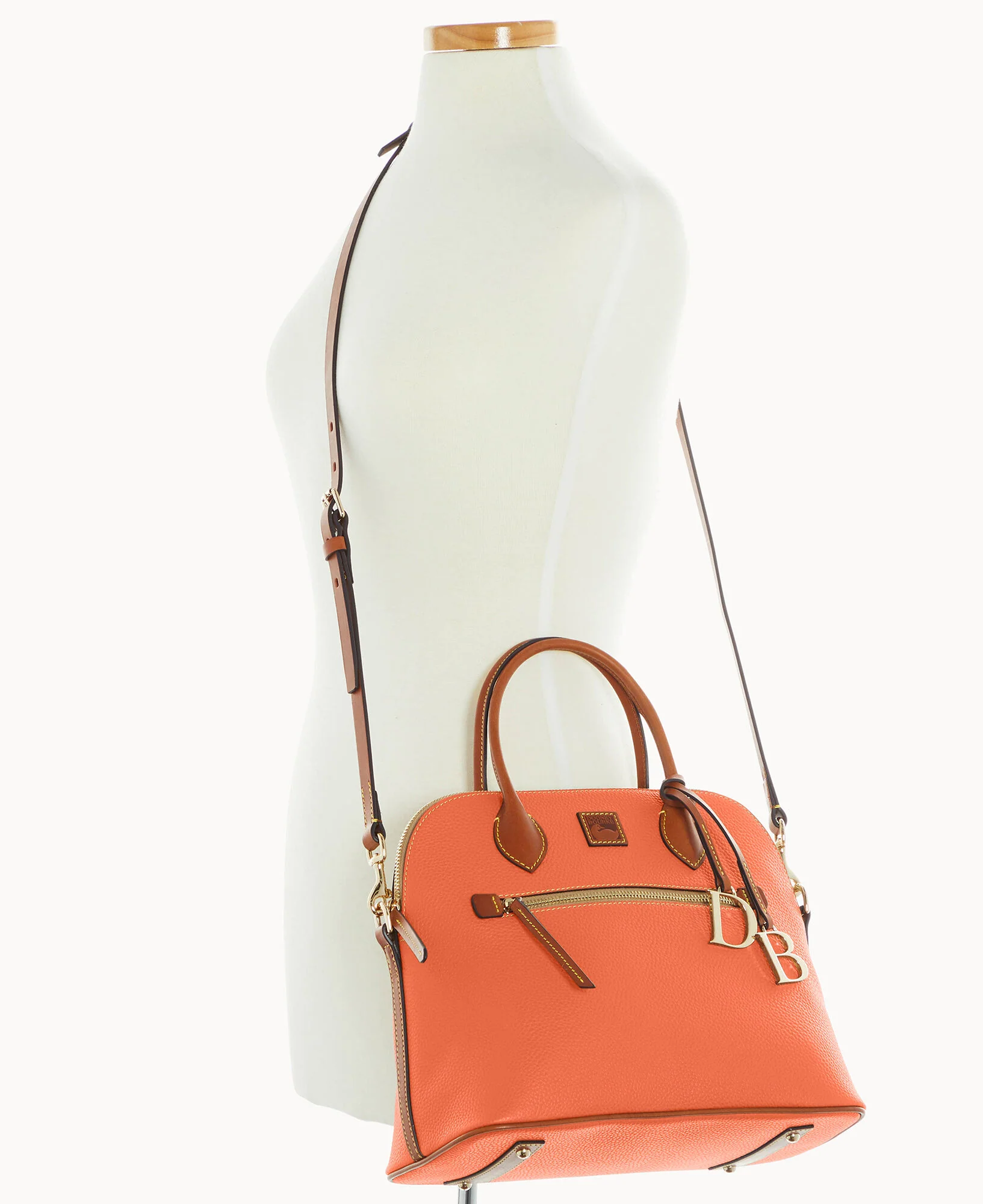 Pebble Grain Large Domed Satchel - Image 102
