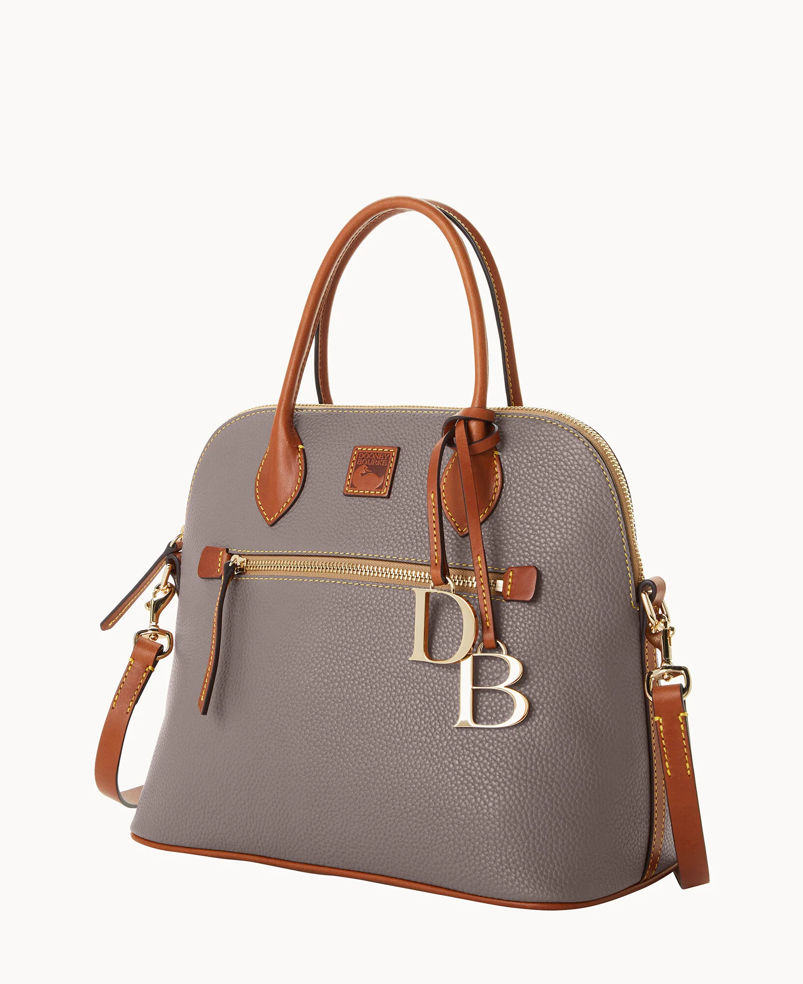 Pebble Grain Large Domed Satchel - Image 103