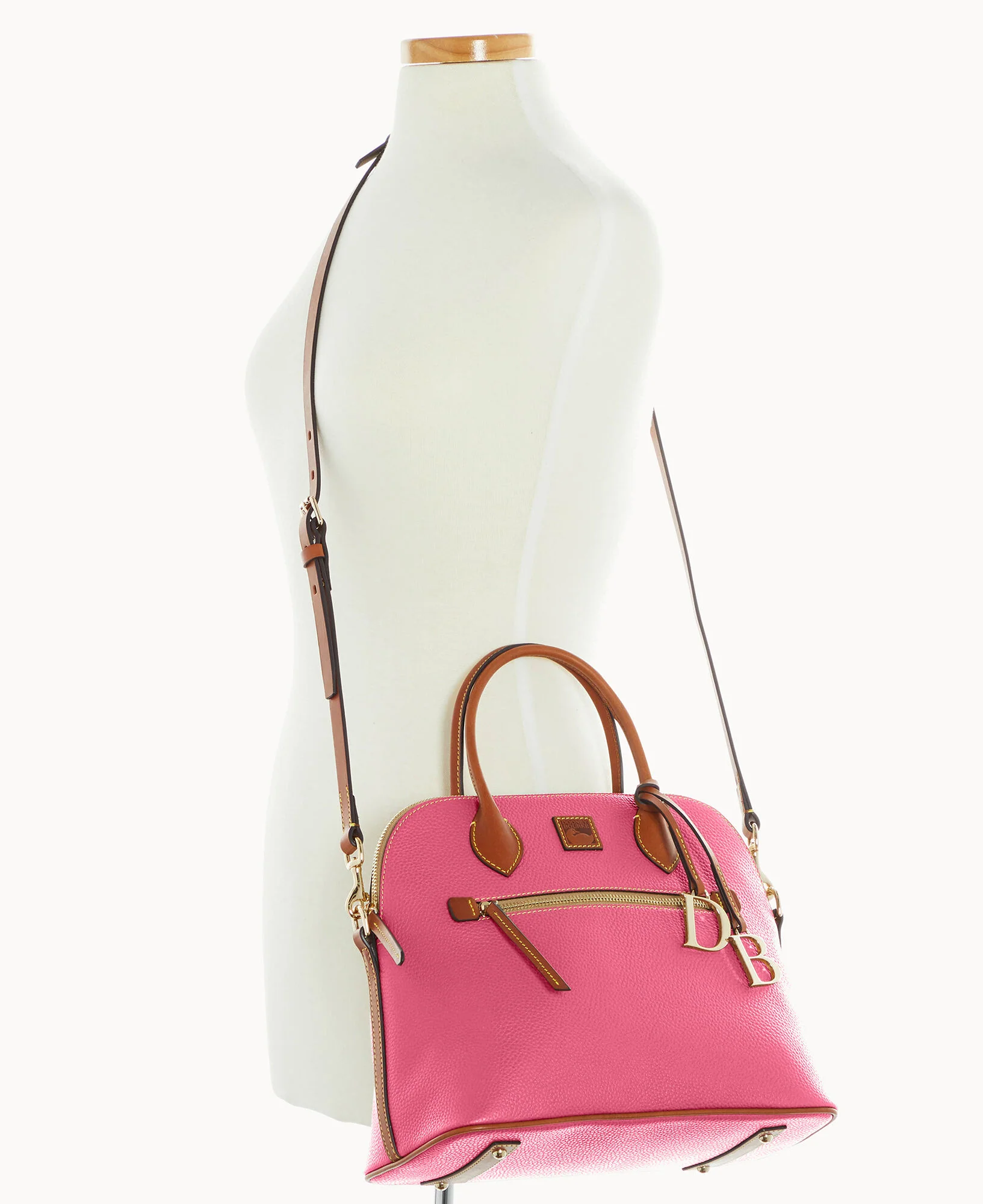 Pebble Grain Large Domed Satchel - Image 114