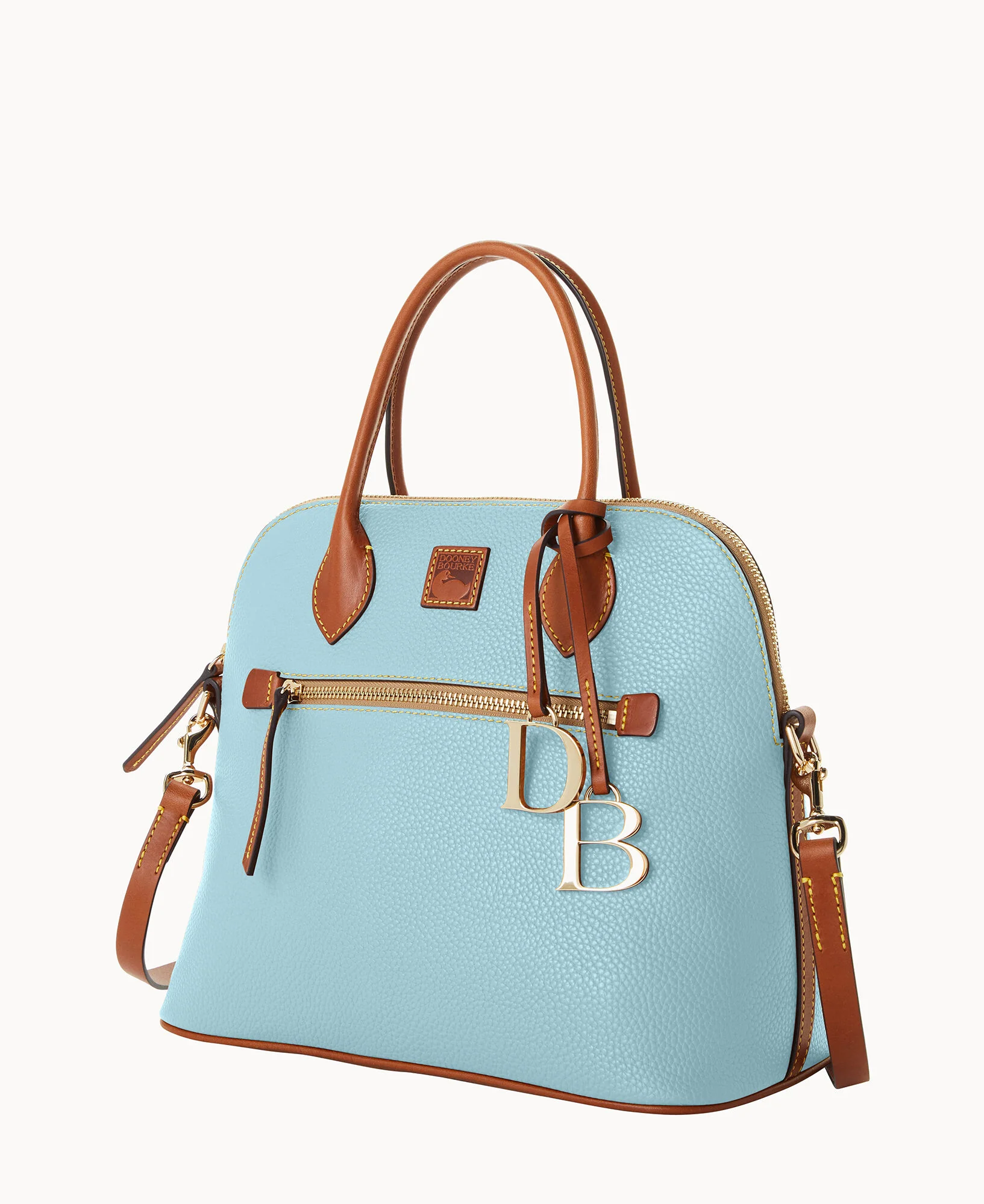 Pebble Grain Large Domed Satchel - Image 16