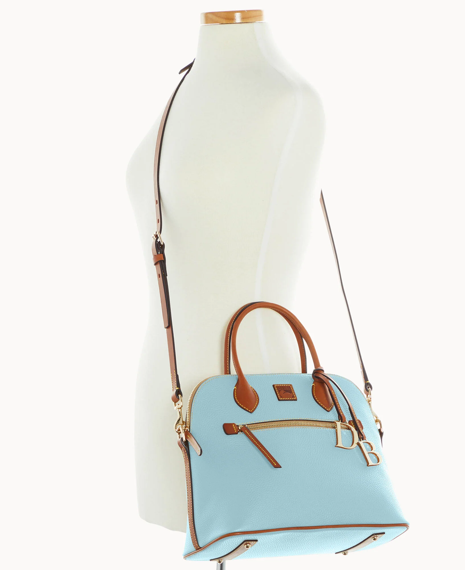 Pebble Grain Large Domed Satchel - Image 18