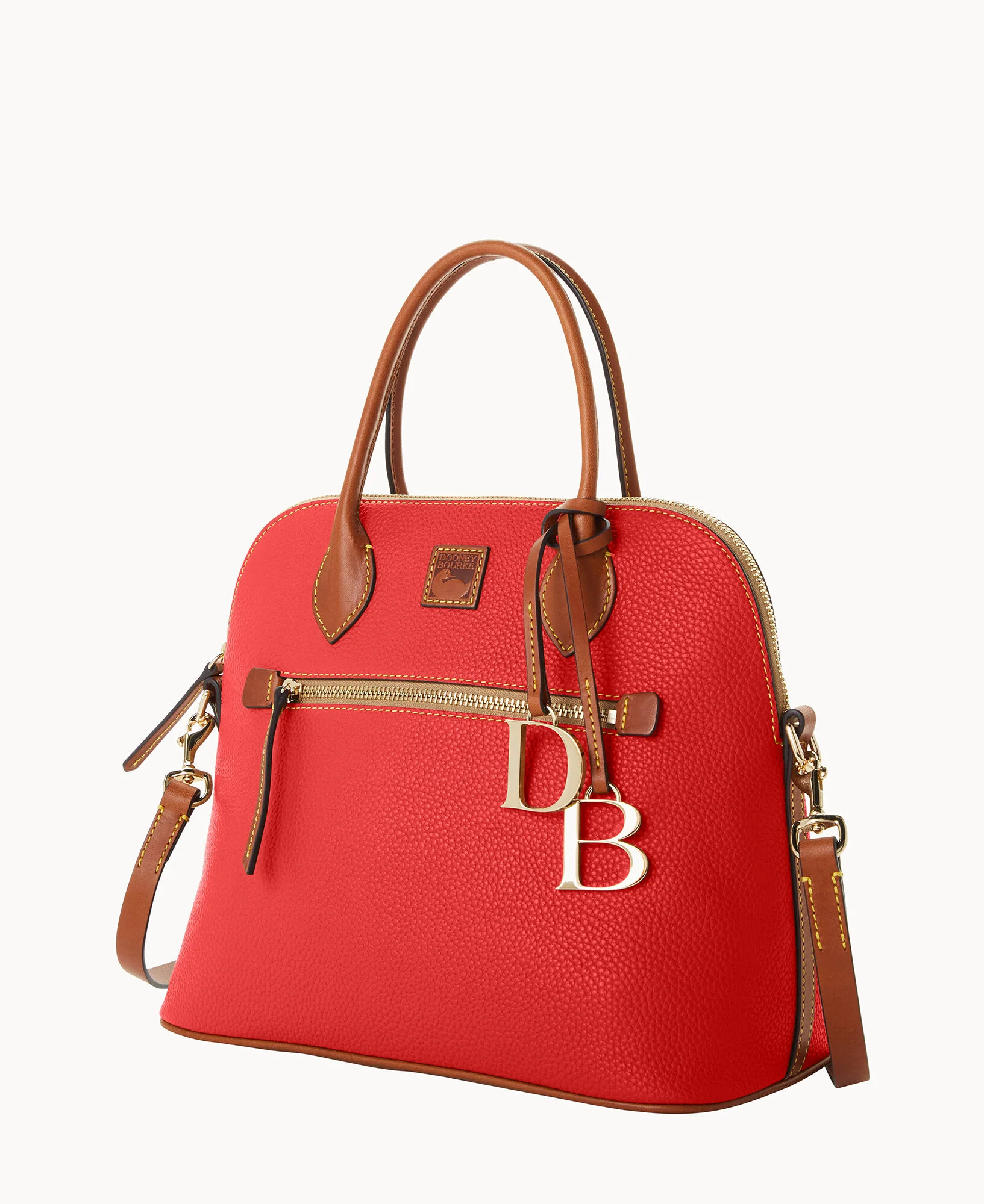 Pebble Grain Large Domed Satchel - Image 19
