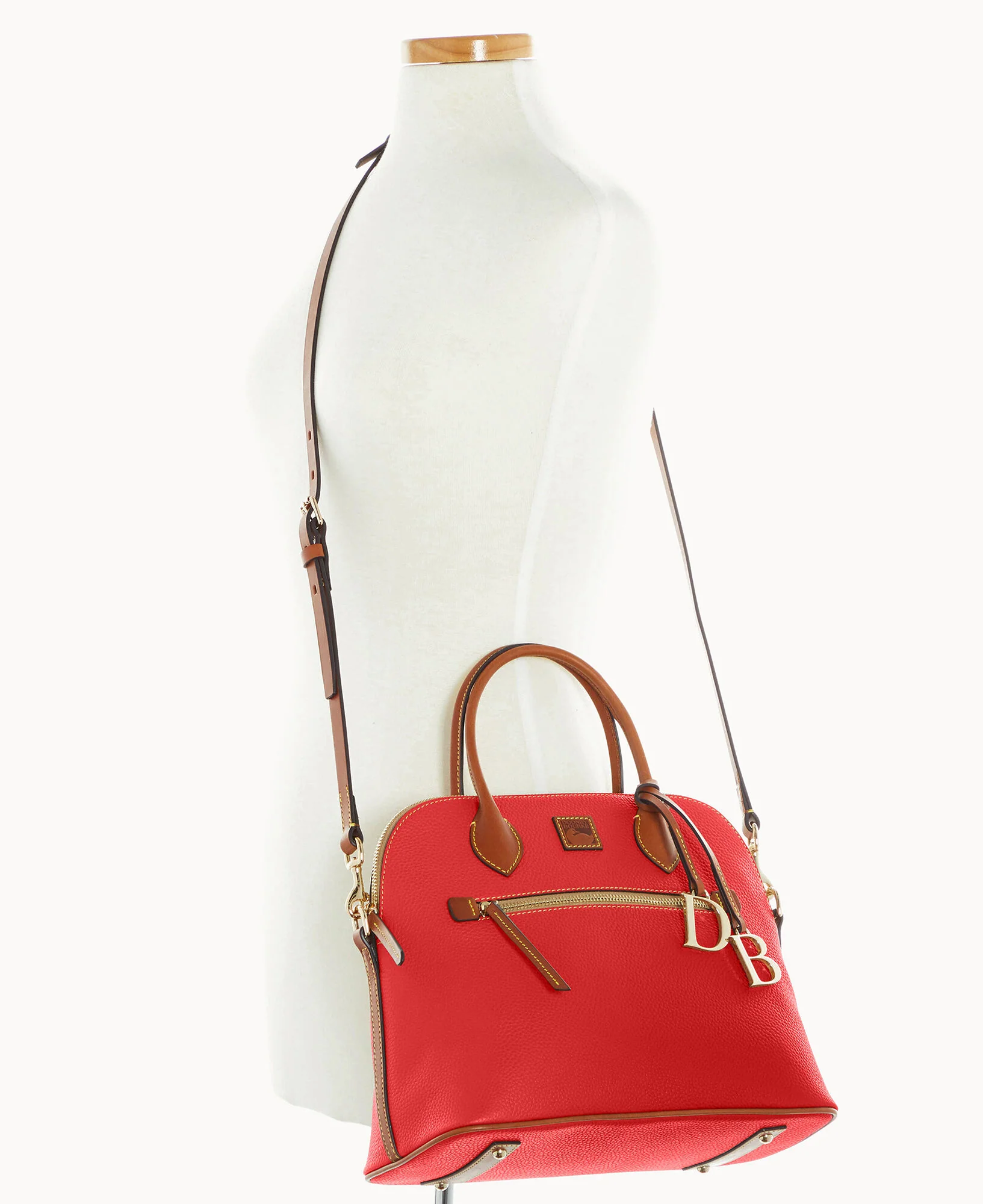 Pebble Grain Large Domed Satchel - Image 21