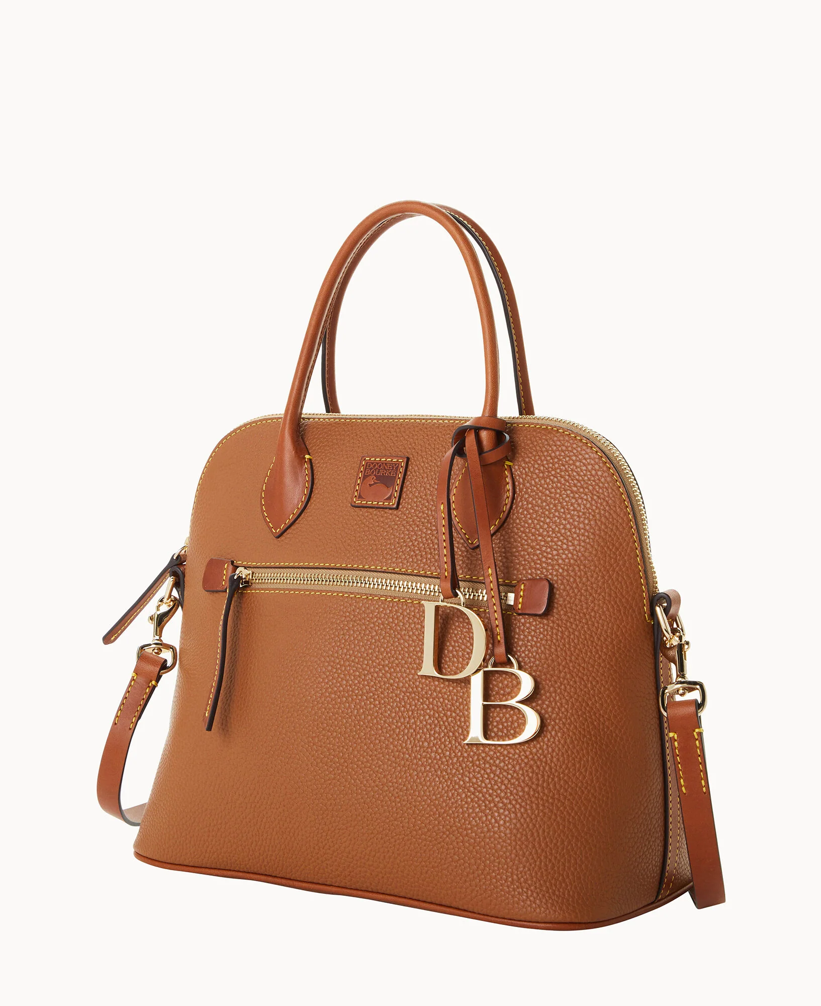 Pebble Grain Large Domed Satchel - Image 25
