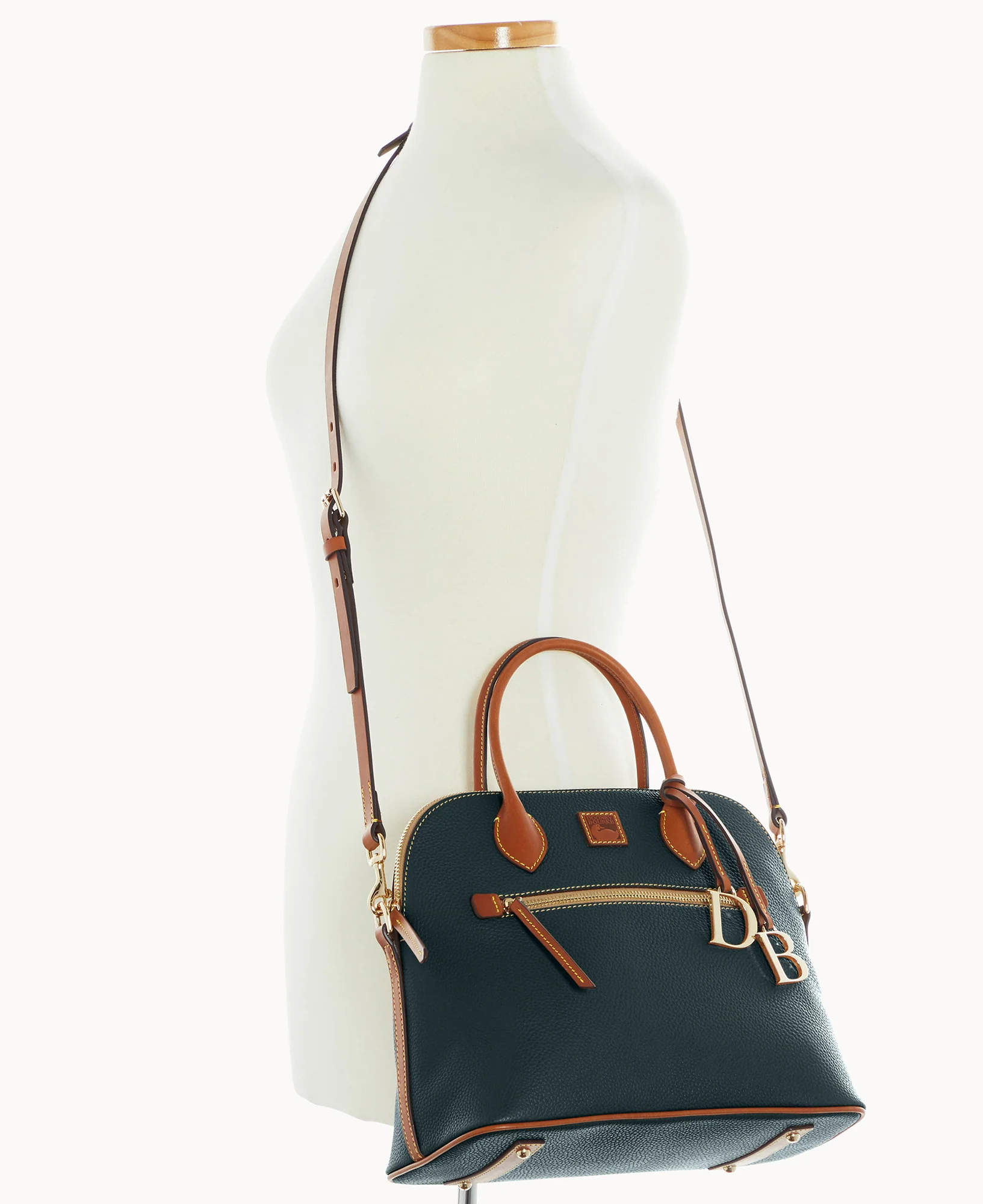 Pebble Grain Large Domed Satchel - Image 31