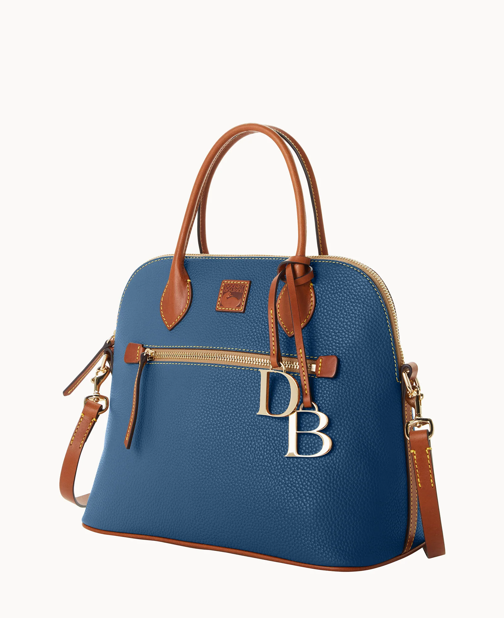 Pebble Grain Large Domed Satchel - Image 32