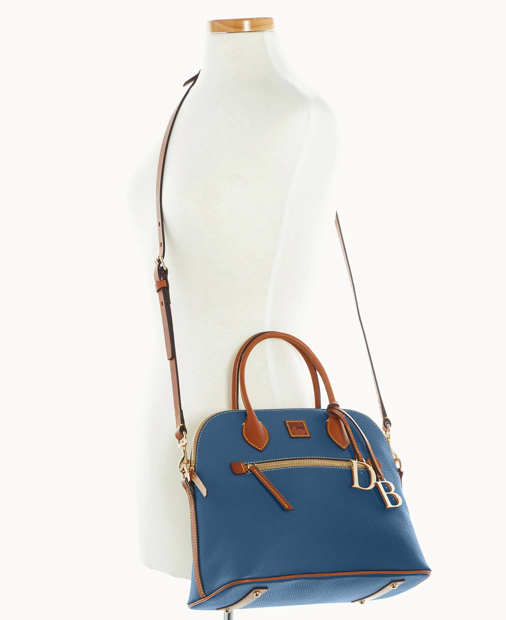 Pebble Grain Large Domed Satchel - Image 34