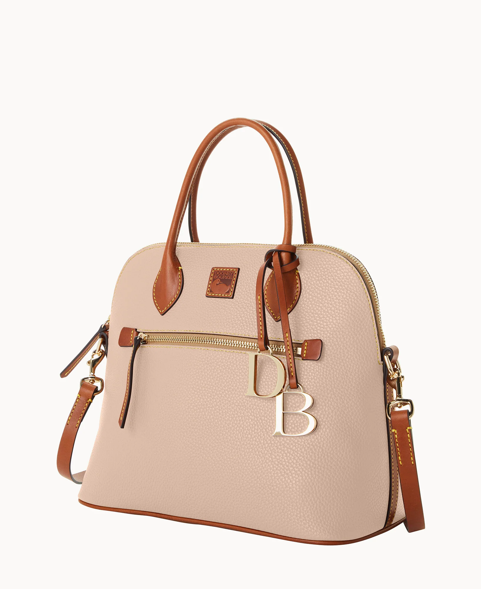 Pebble Grain Large Domed Satchel - Image 35