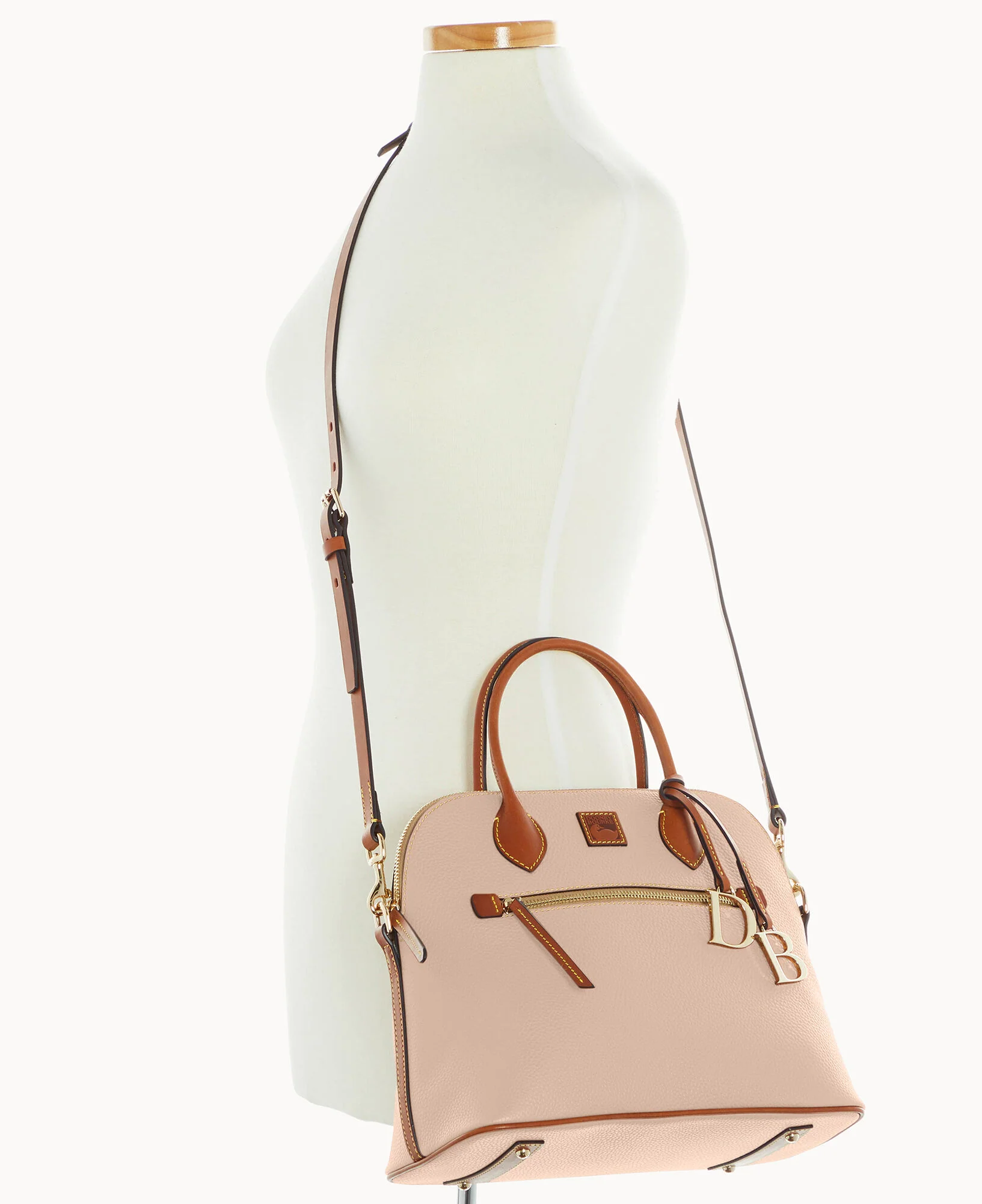 Pebble Grain Large Domed Satchel - Image 37