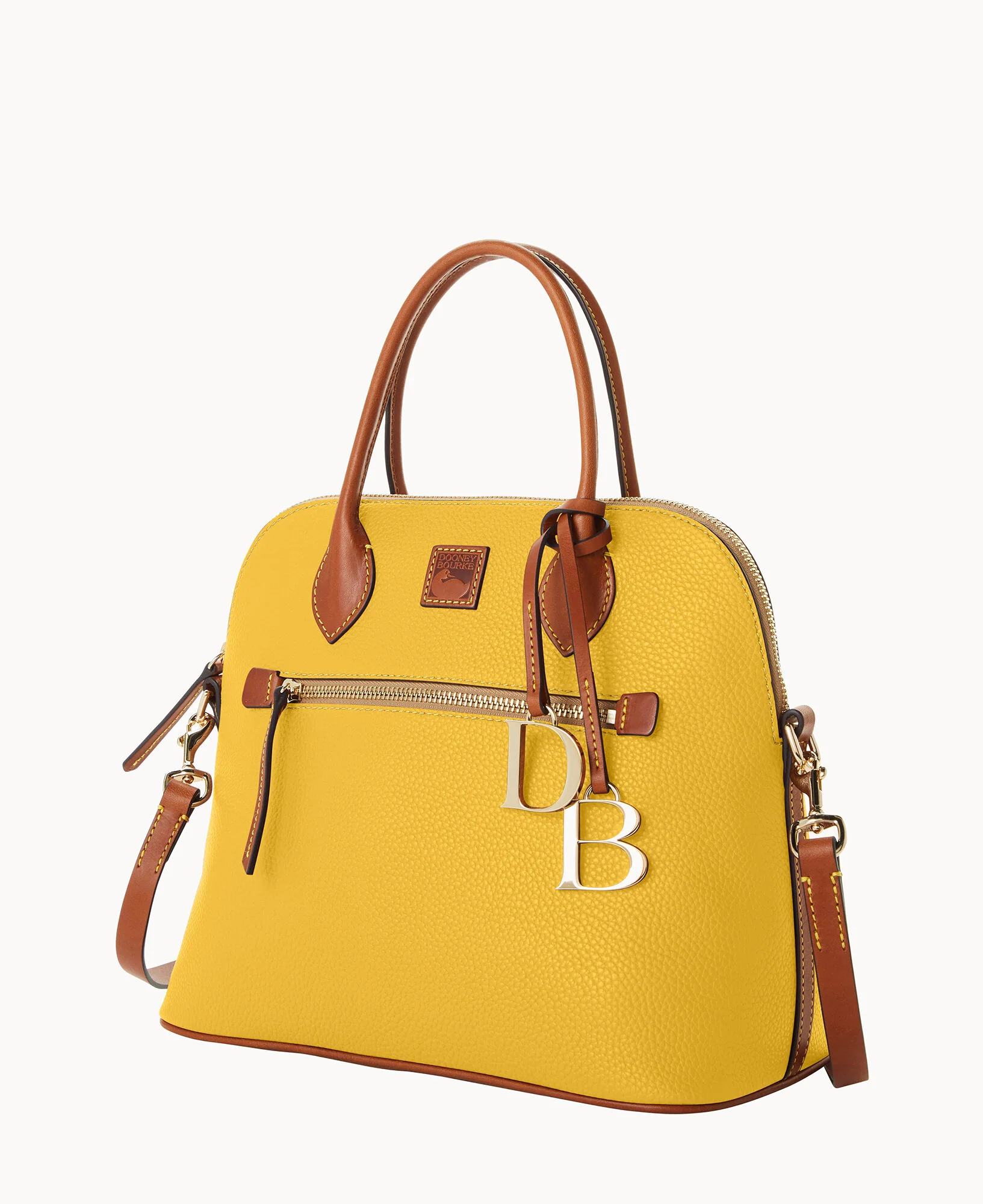 Pebble Grain Large Domed Satchel - Image 38