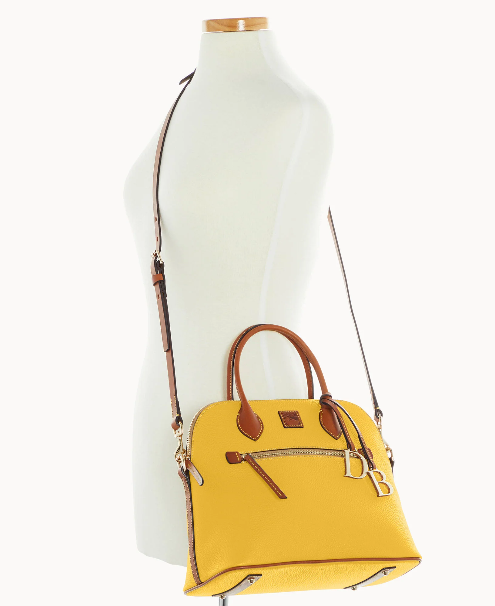 Pebble Grain Large Domed Satchel - Image 40