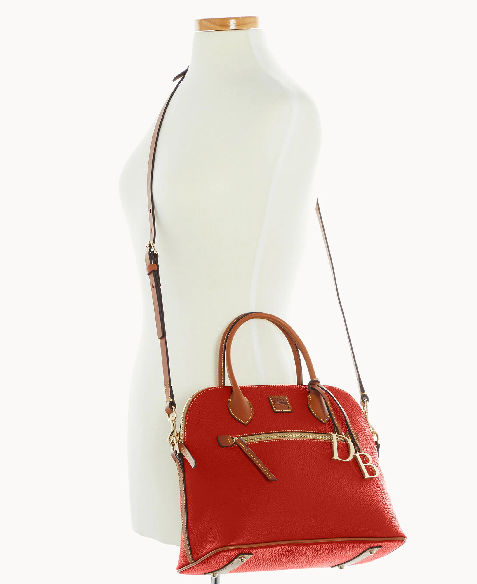 Pebble Grain Large Domed Satchel - Image 43