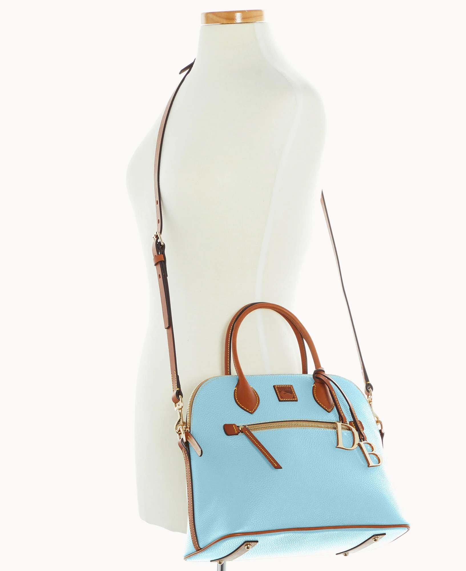 Pebble Grain Large Domed Satchel - Image 46