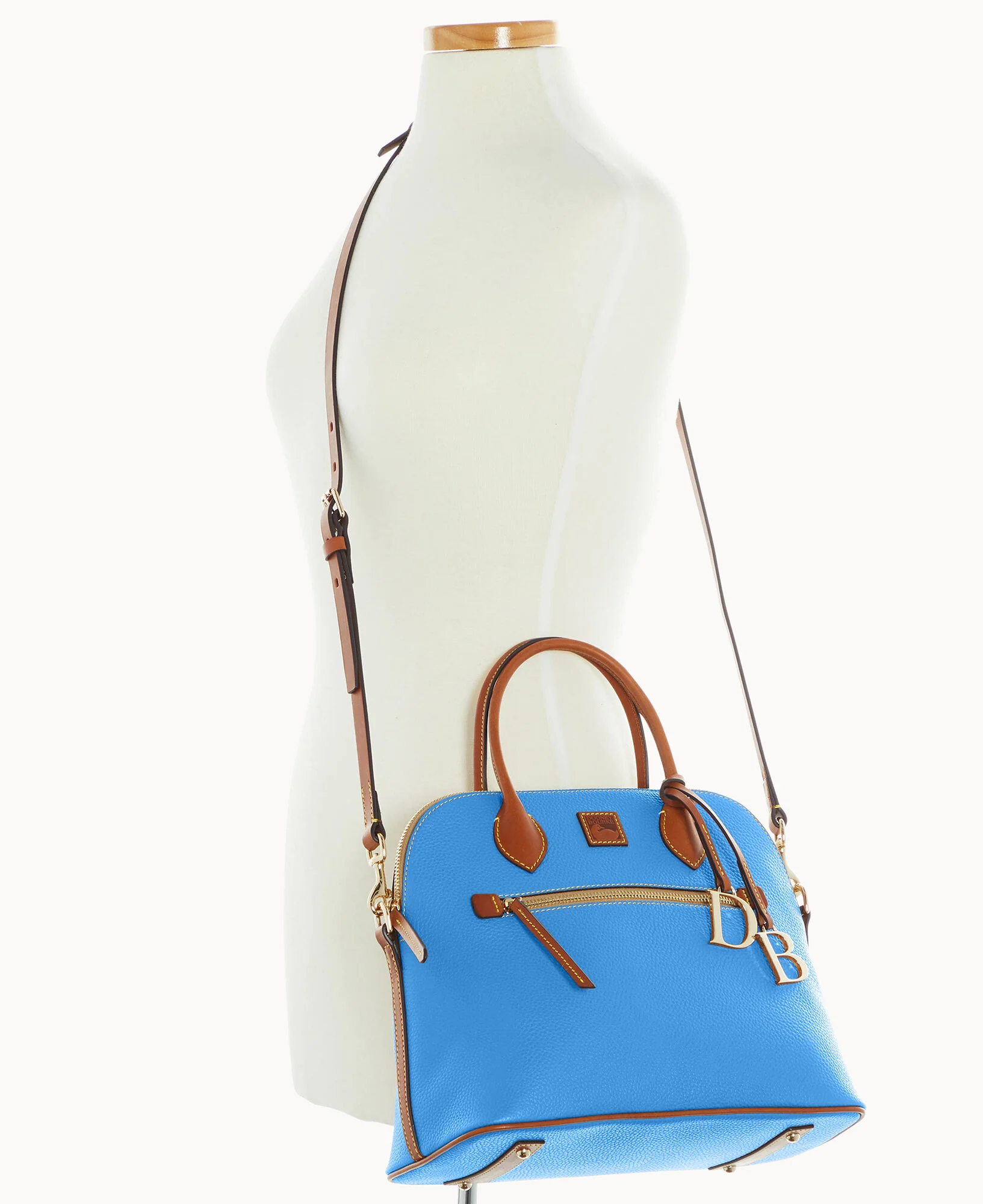 Pebble Grain Large Domed Satchel - Image 49