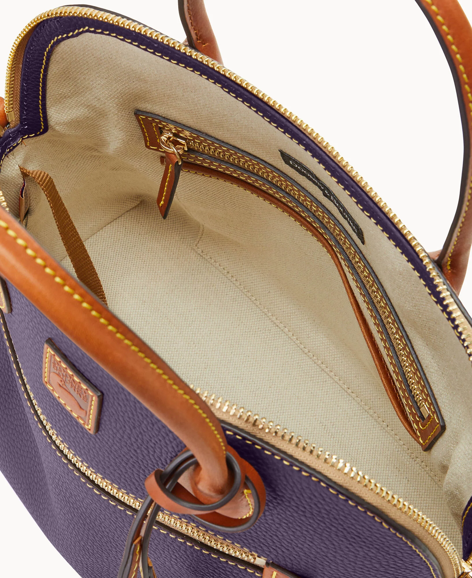 Pebble Grain Large Domed Satchel - Image 55