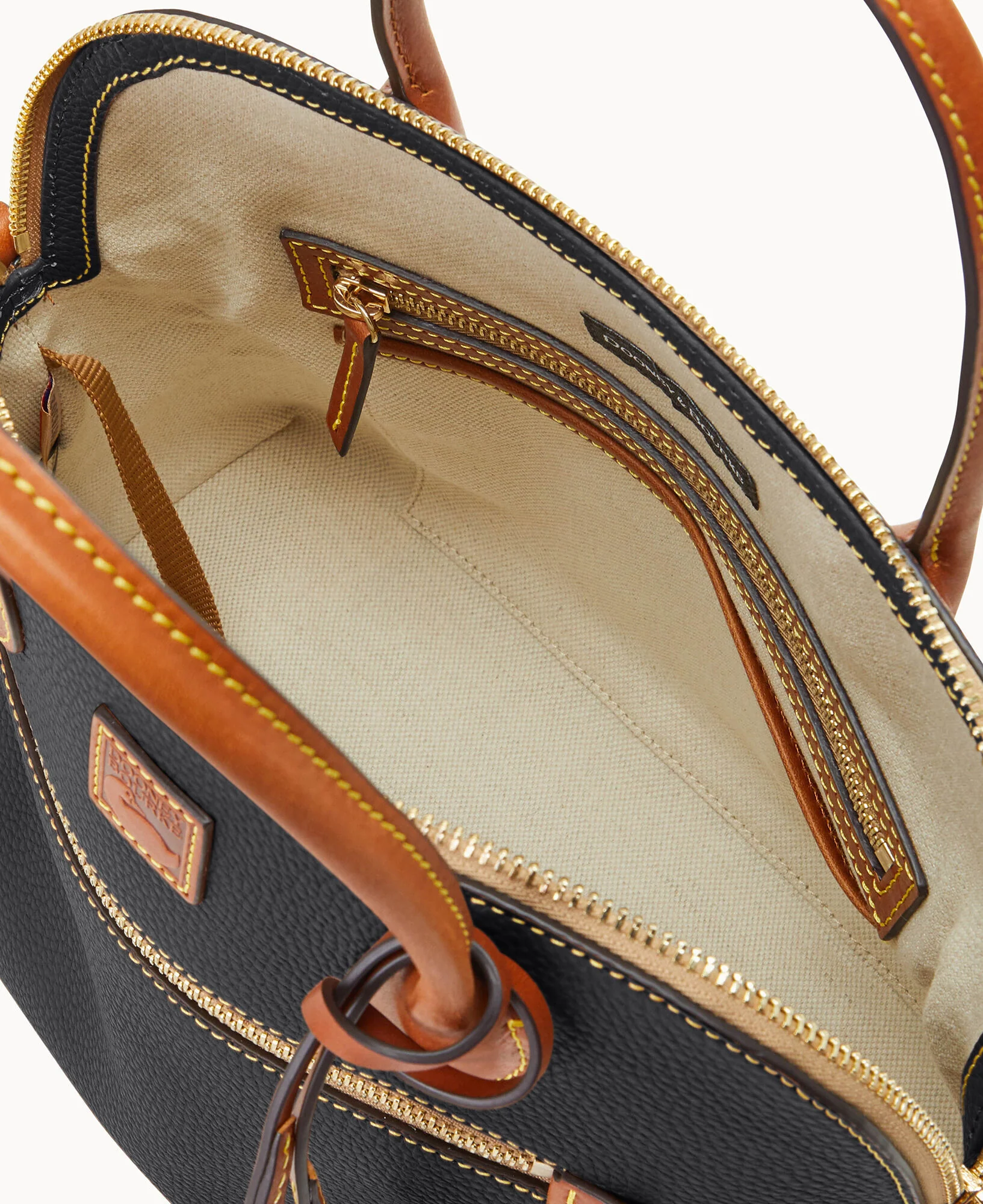 Pebble Grain Large Domed Satchel - Image 6