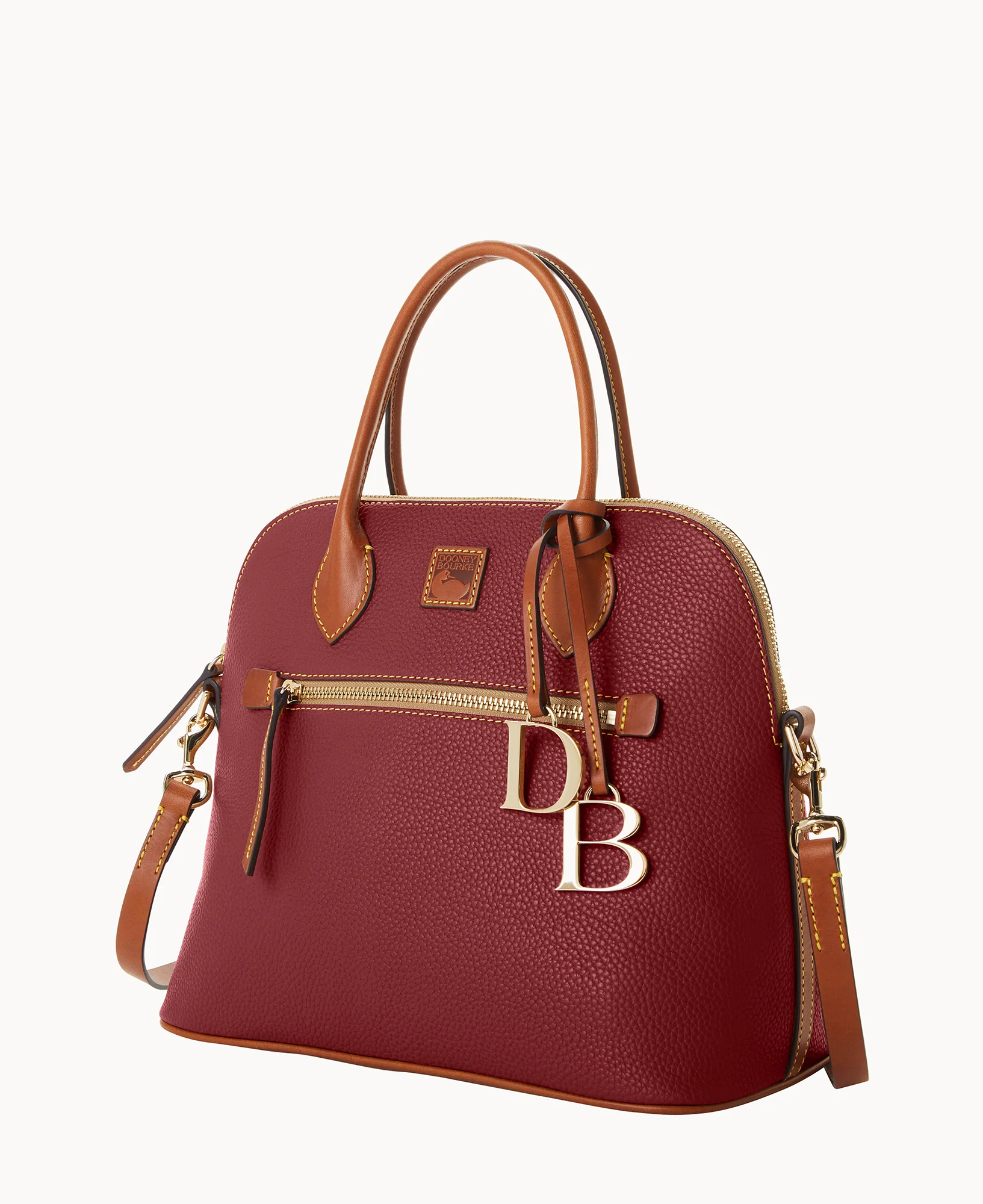 Pebble Grain Large Domed Satchel - Image 60