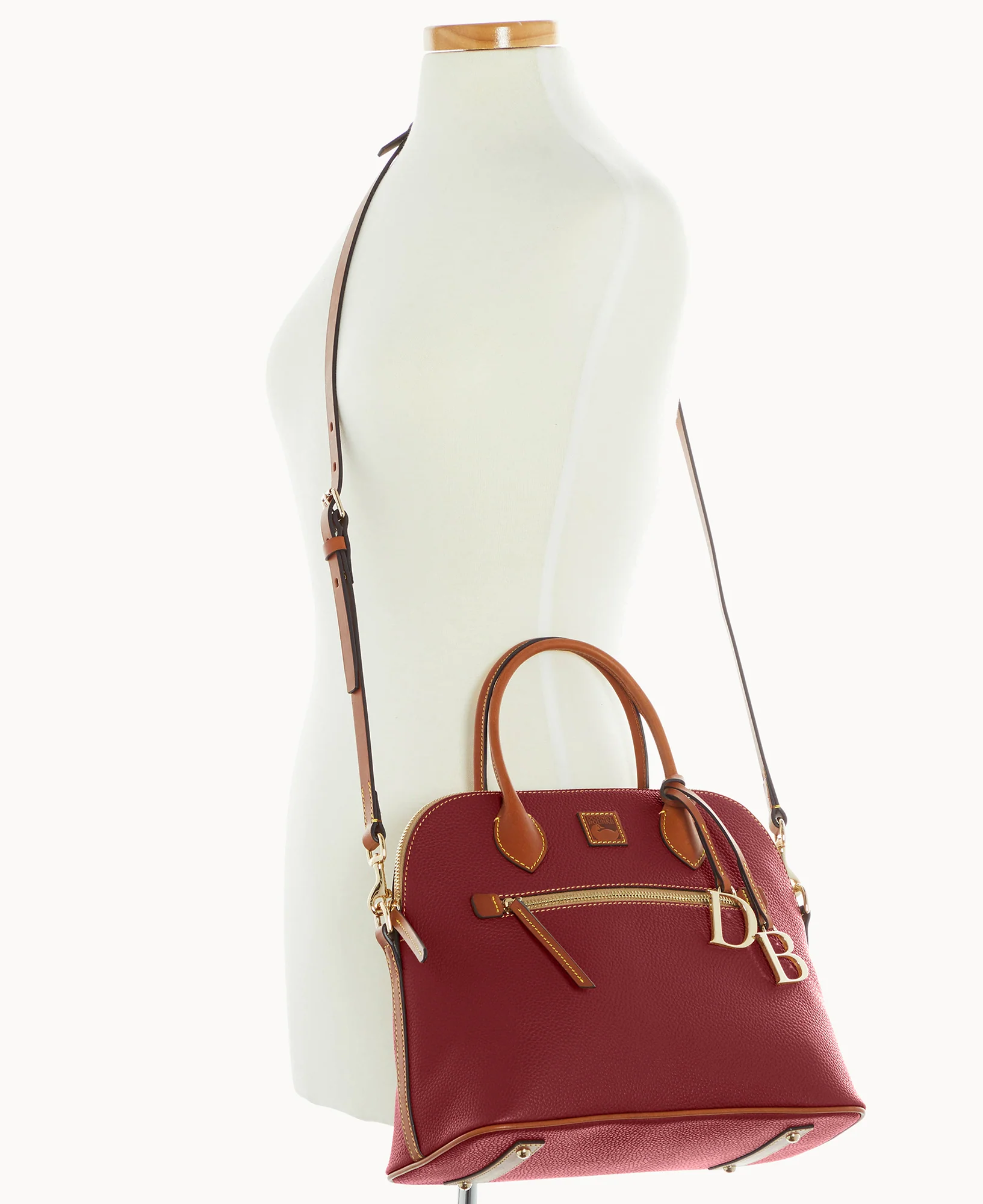 Pebble Grain Large Domed Satchel - Image 62