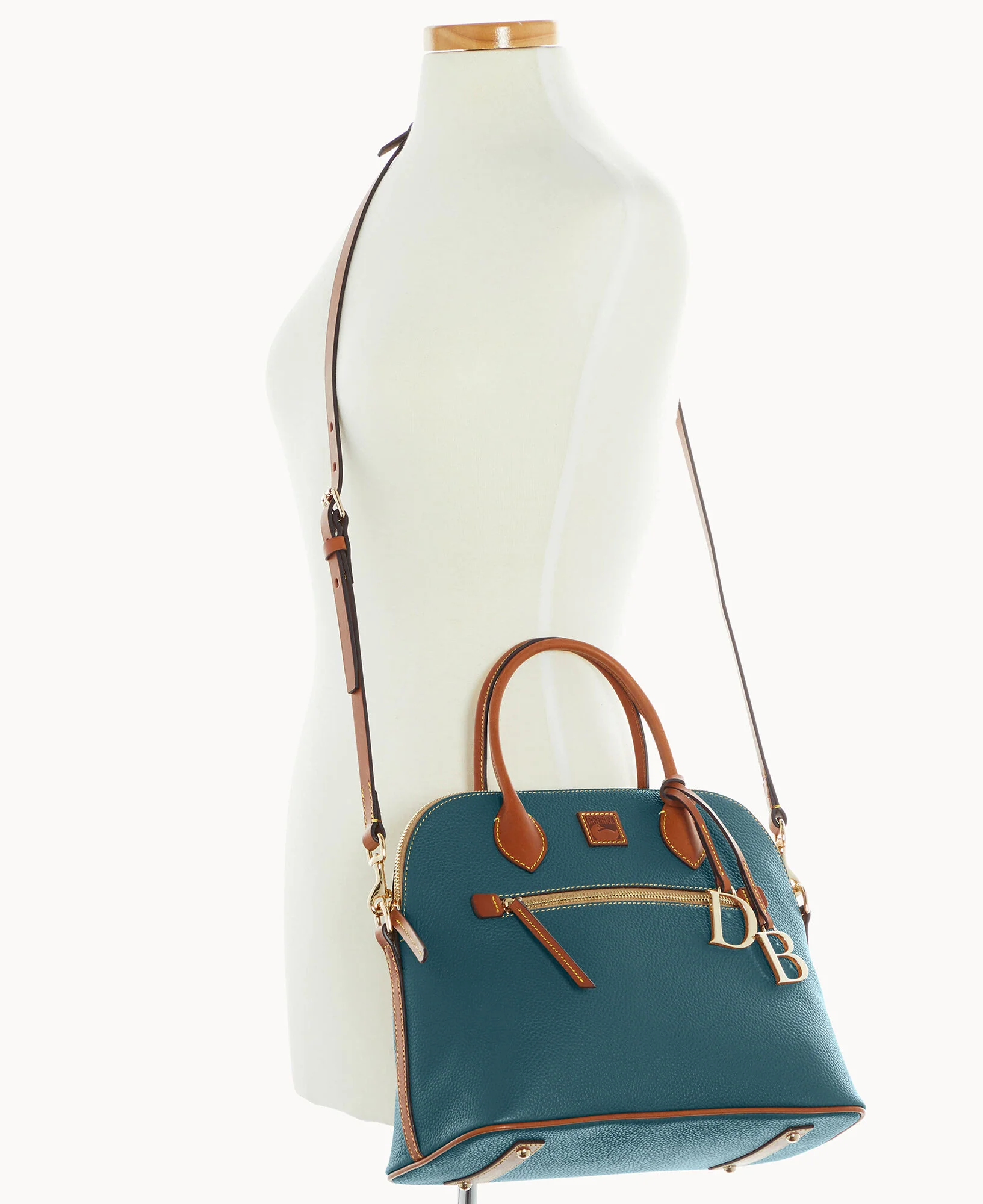 Pebble Grain Large Domed Satchel - Image 65