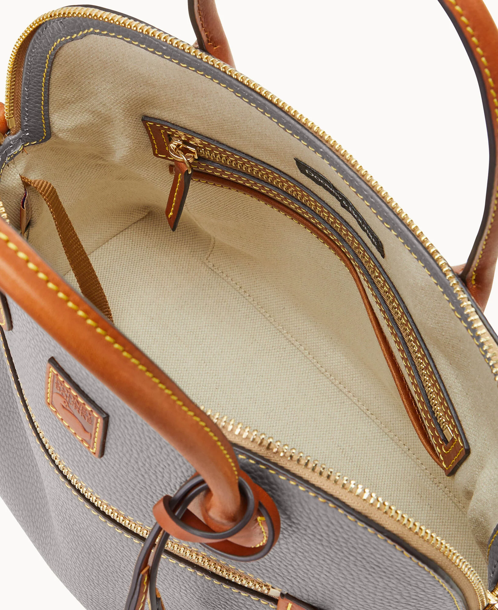 Pebble Grain Large Domed Satchel - Image 67