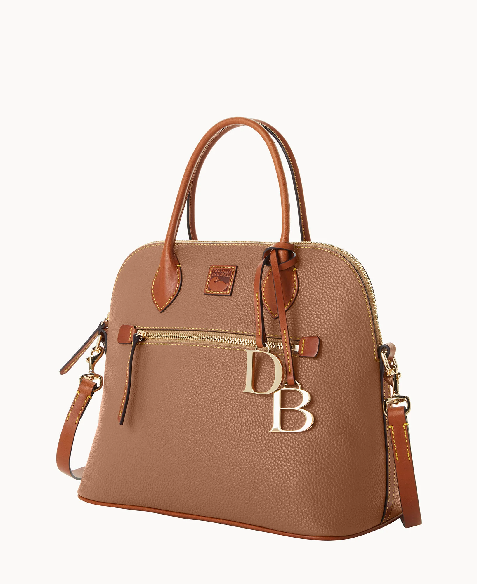 Pebble Grain Large Domed Satchel - Image 69