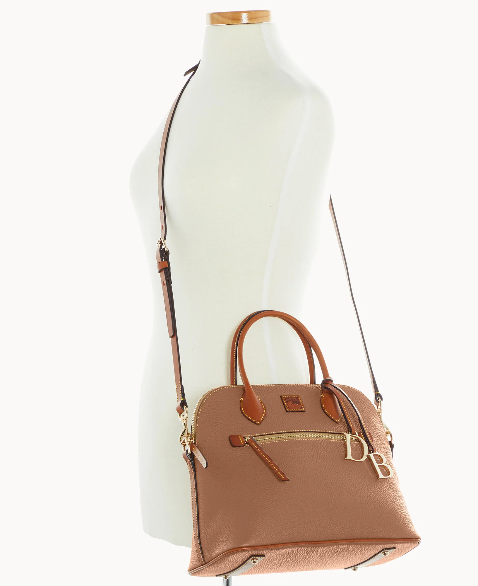 Pebble Grain Large Domed Satchel - Image 71