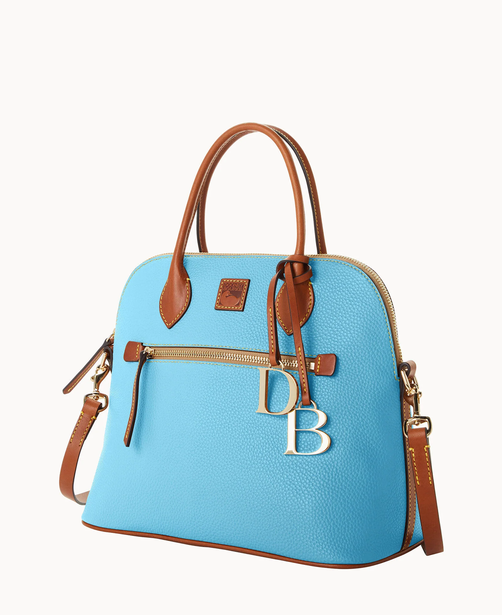 Pebble Grain Large Domed Satchel - Image 73