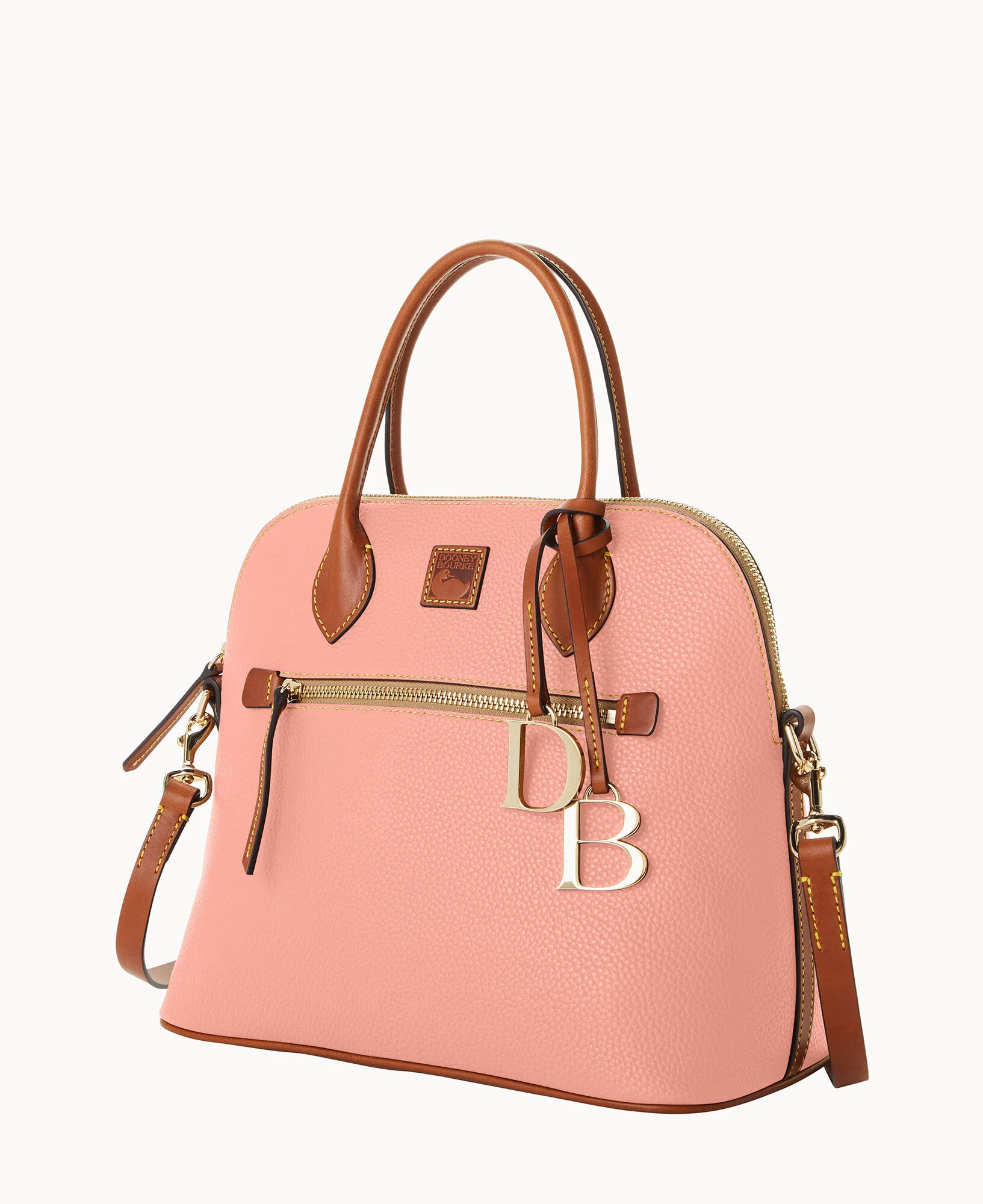 Pebble Grain Large Domed Satchel - Image 75