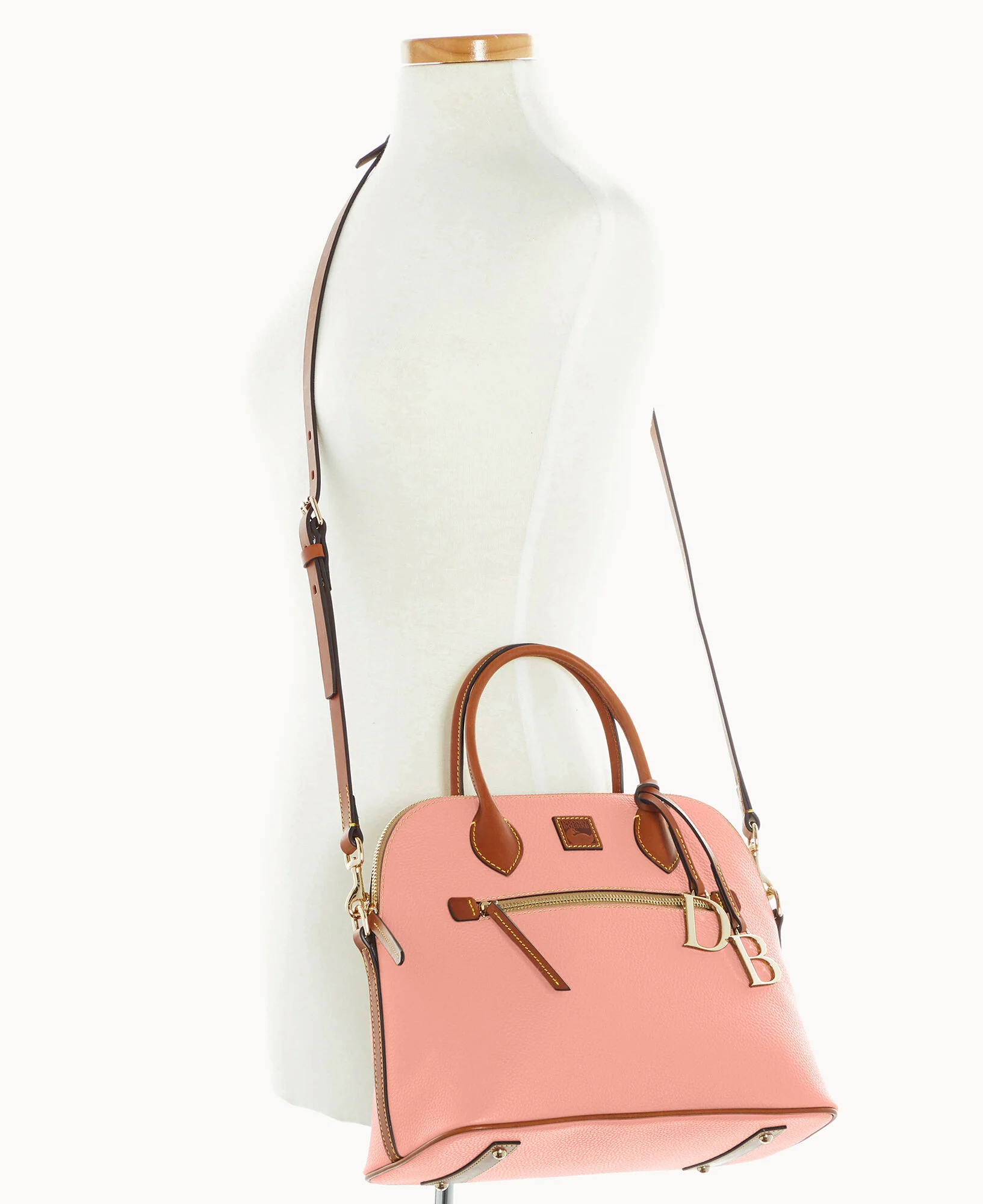 Pebble Grain Large Domed Satchel - Image 77