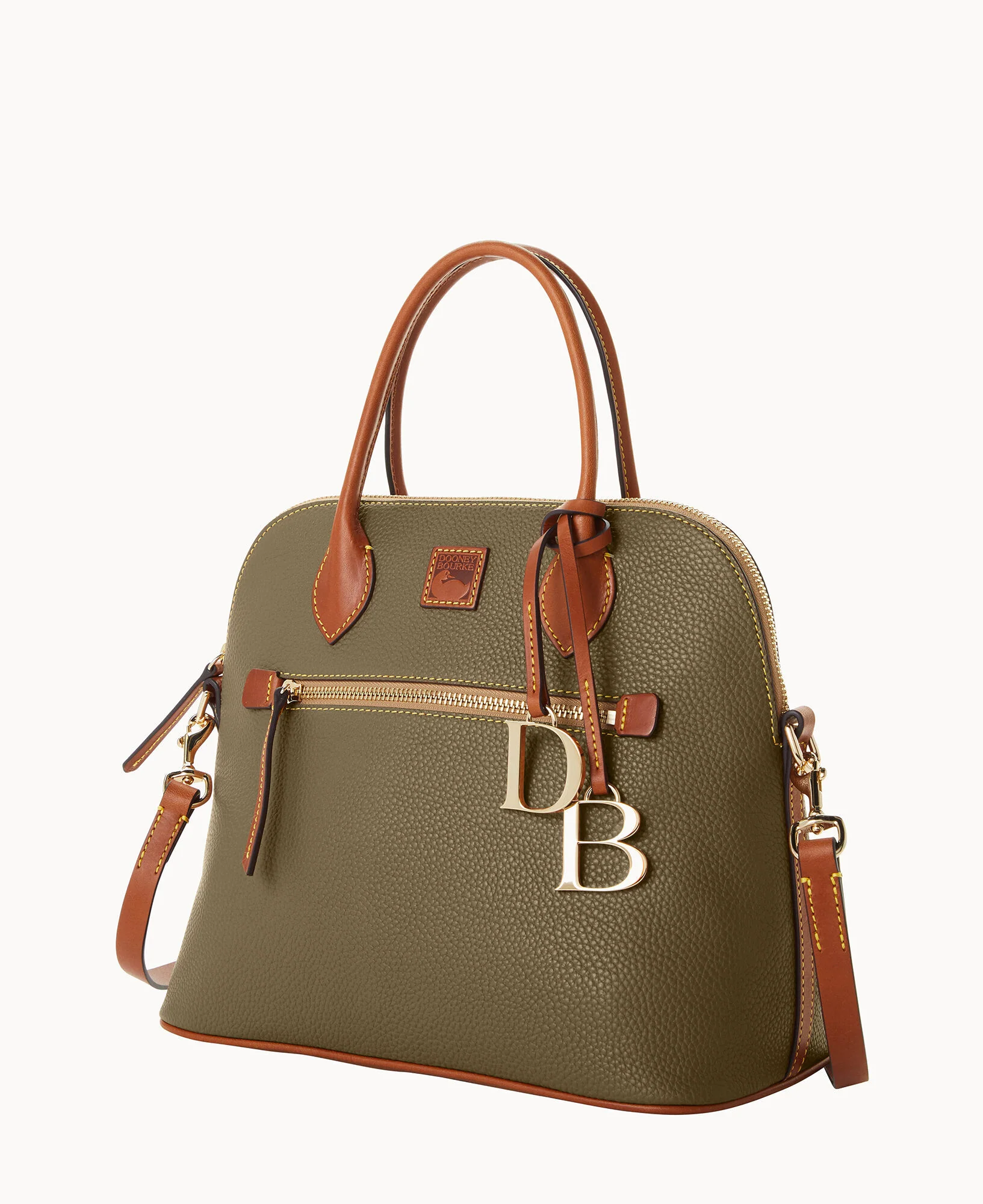 Pebble Grain Large Domed Satchel - Image 78