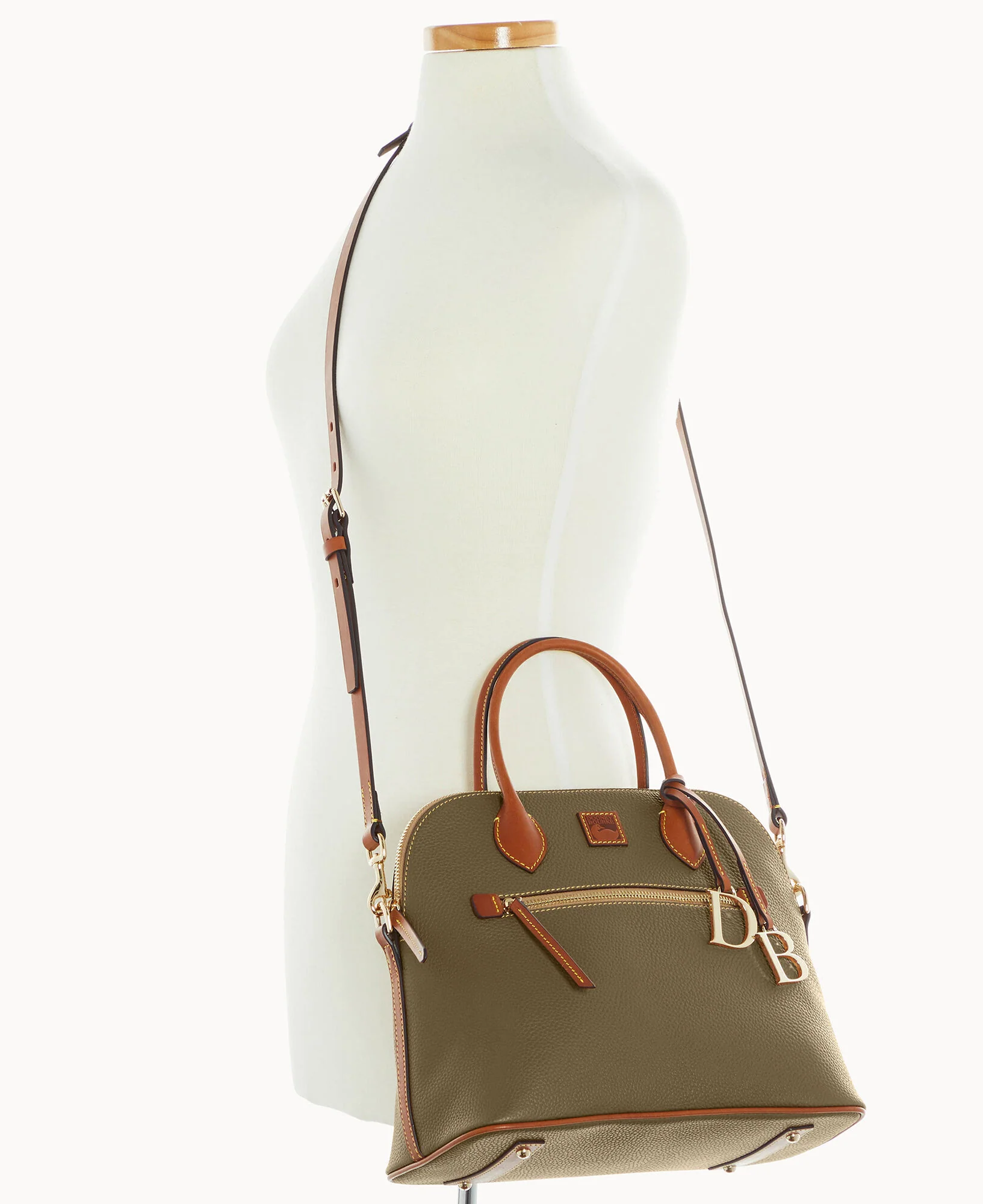 Pebble Grain Large Domed Satchel - Image 80