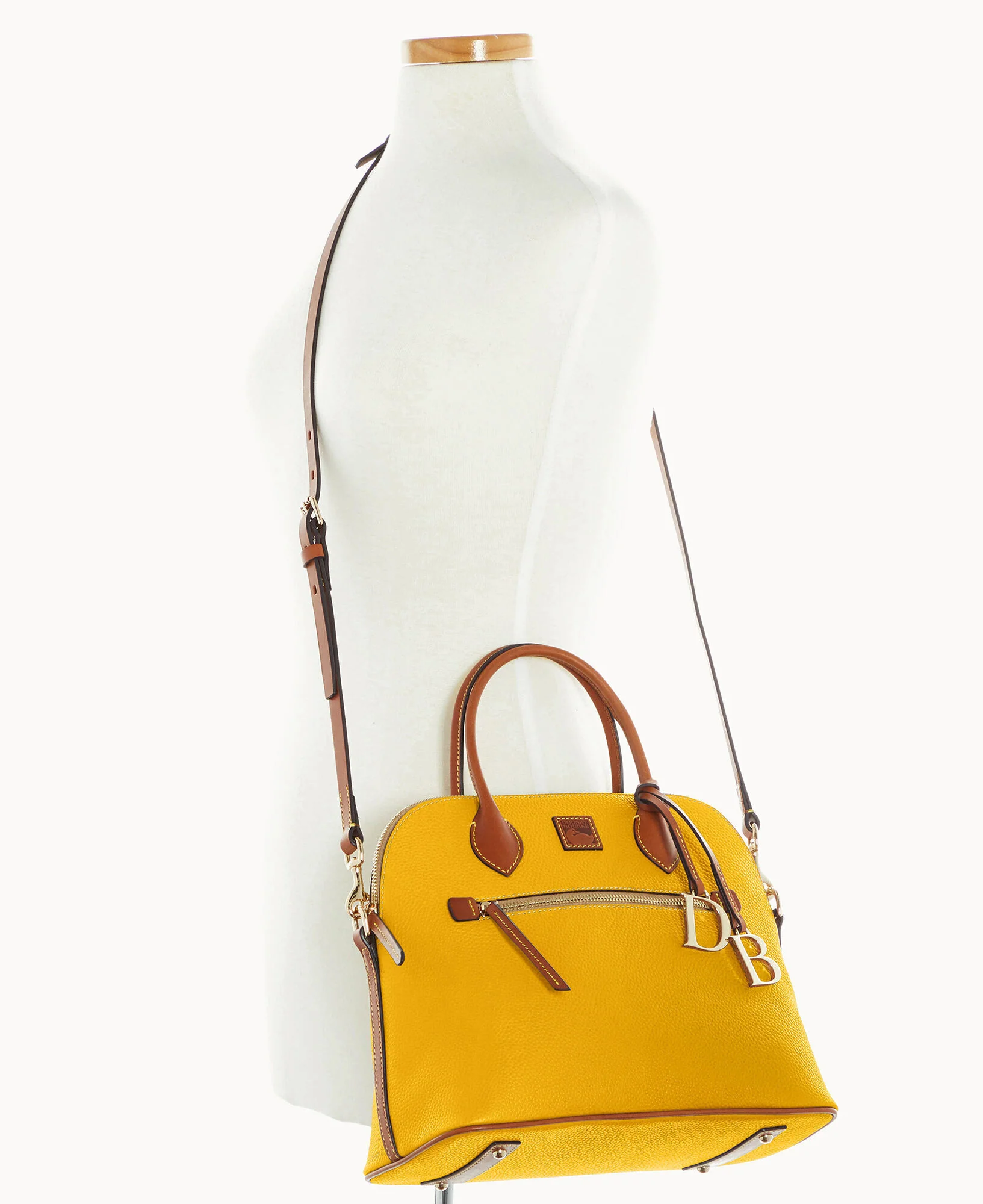 Pebble Grain Large Domed Satchel - Image 83