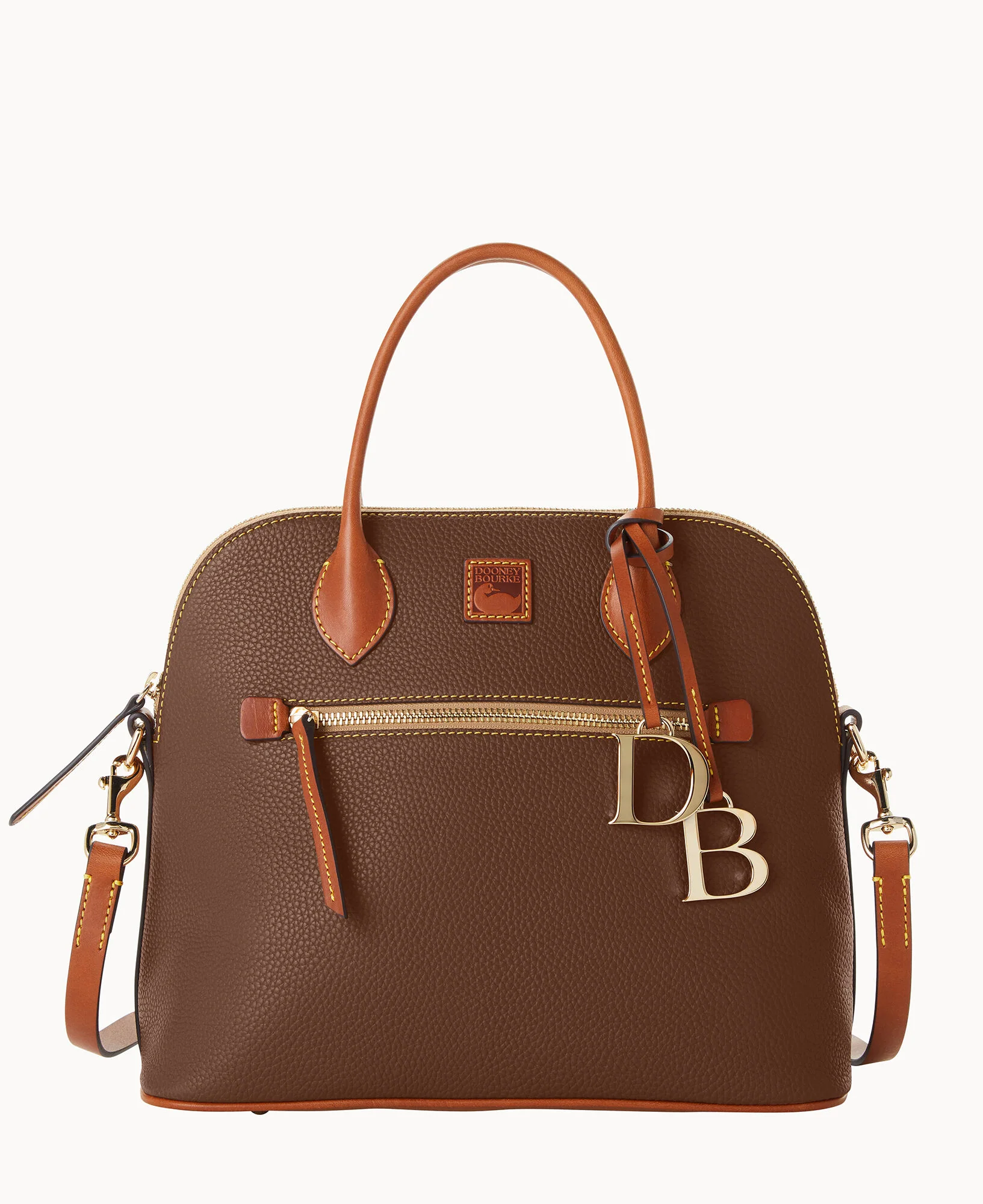 Pebble Grain Large Domed Satchel - Image 87