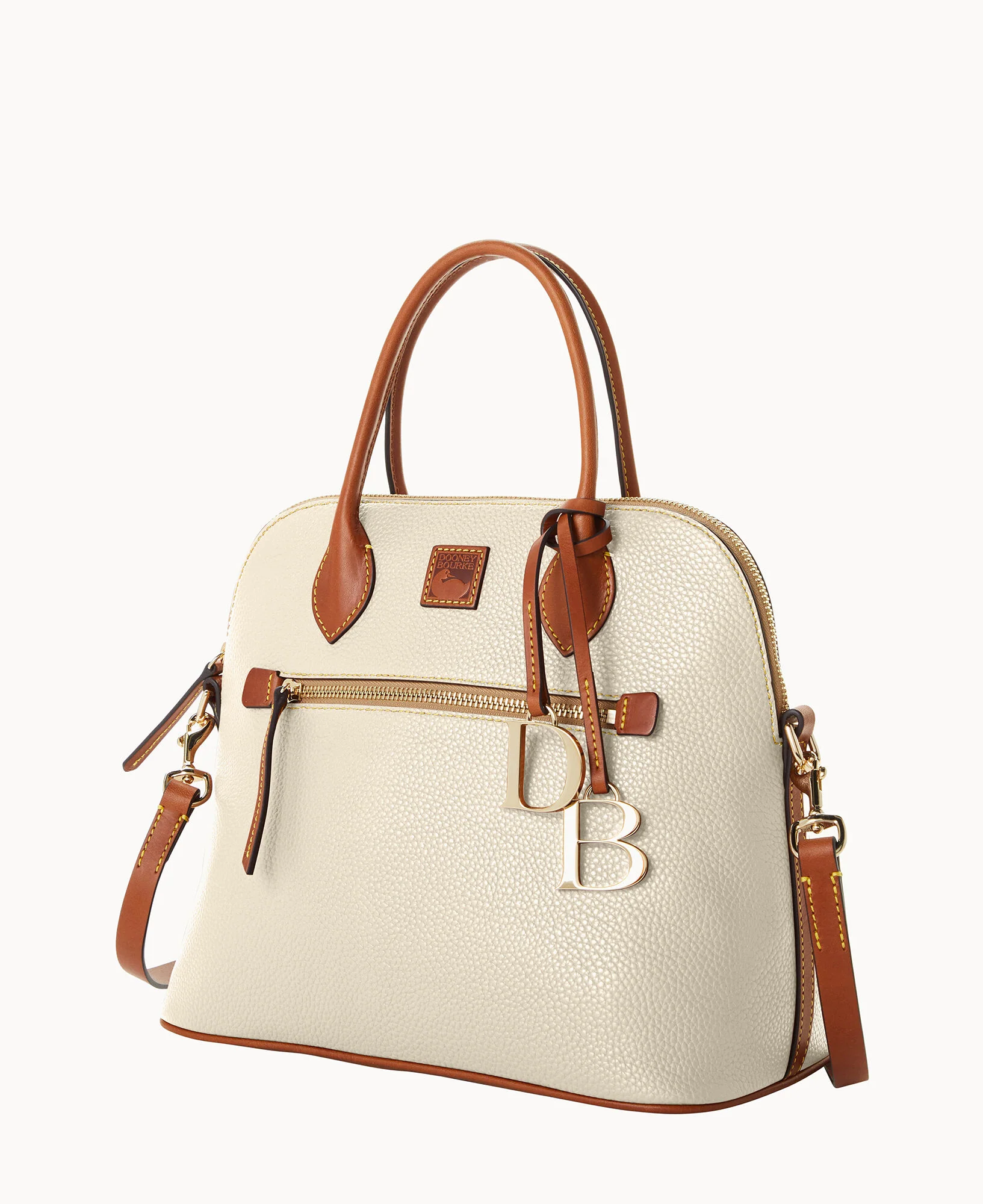Pebble Grain Large Domed Satchel - Image 91
