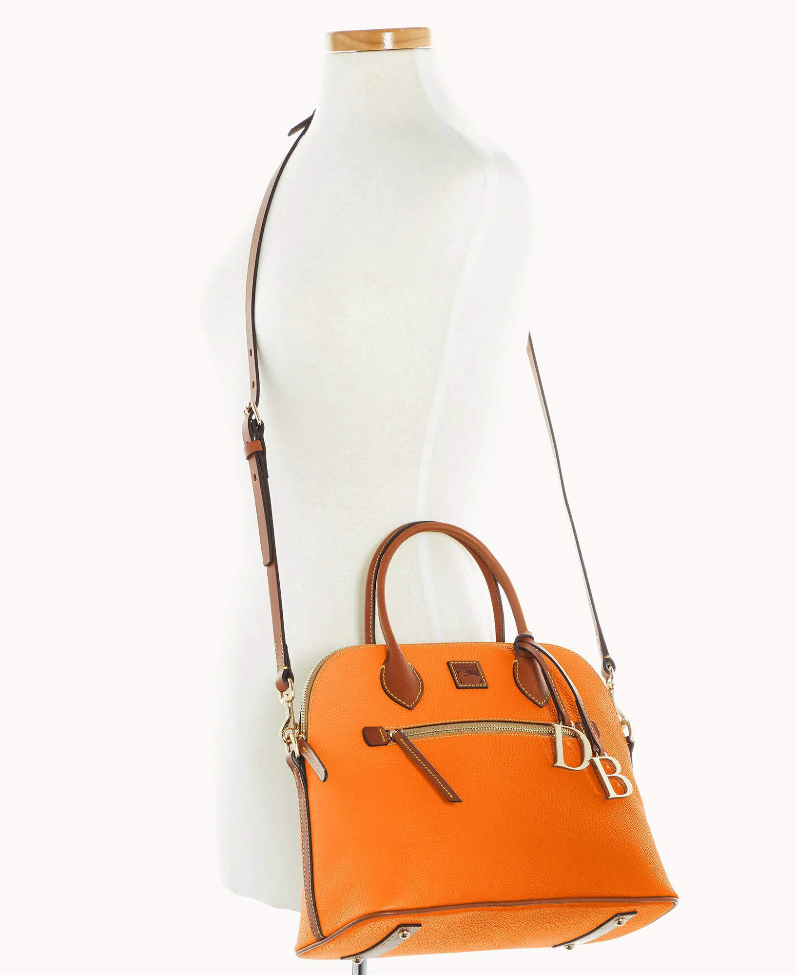 Pebble Grain Large Domed Satchel - Image 99