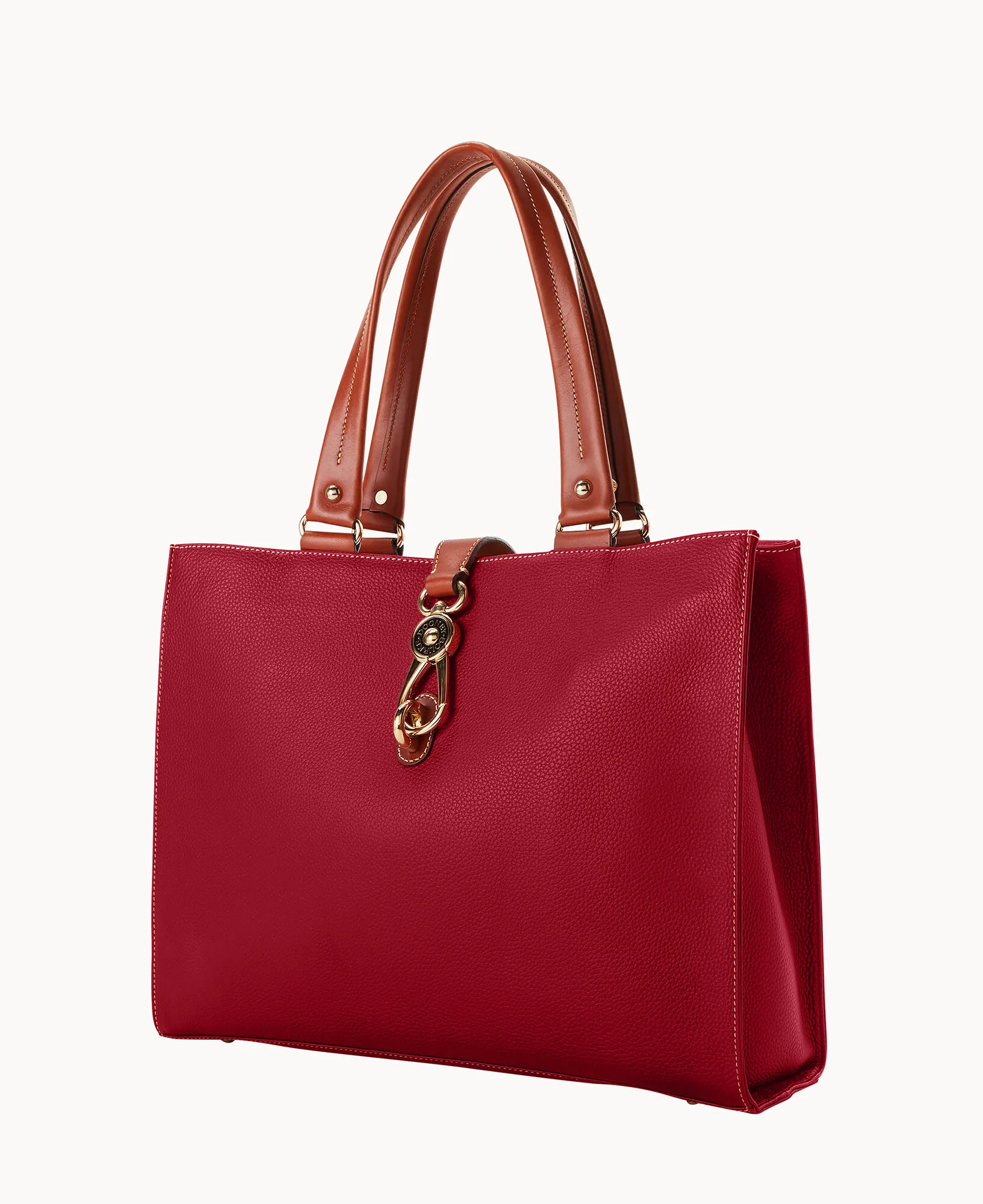 Pebble Grain Large Logo Lock Tote - Image 10